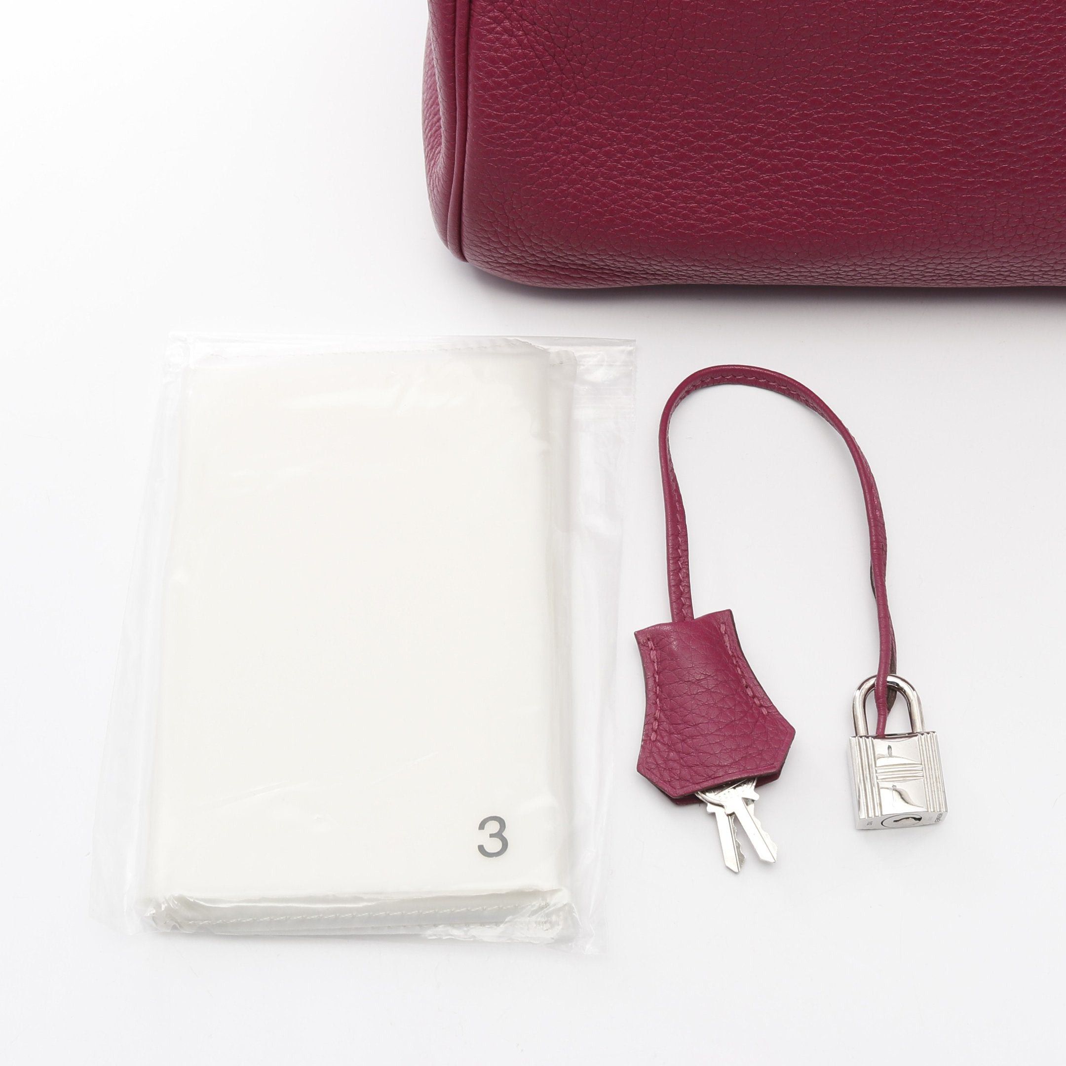 Hermes Hermes Birkin 30 Tosca Handbag Clemence Leather Pink Purple Silver Hardware Stamp Size ONE SIZE - 6 Thumbnail