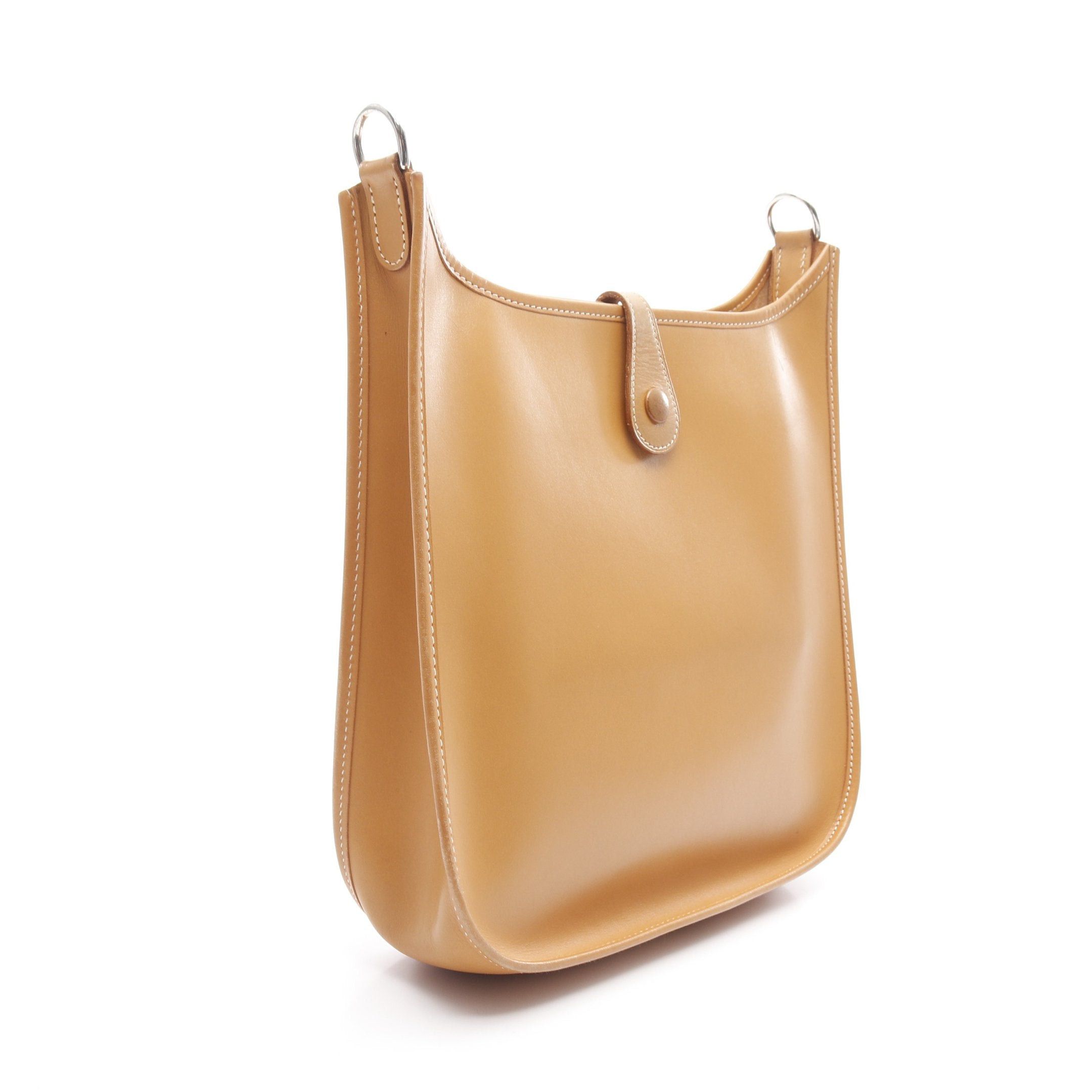 Hermes Hermes Evelyn 2 De Pm Natural Shoulder Bag Vache Light Brown Silver Hardware Stamp Size ONE SIZE - 2 Thumbnail