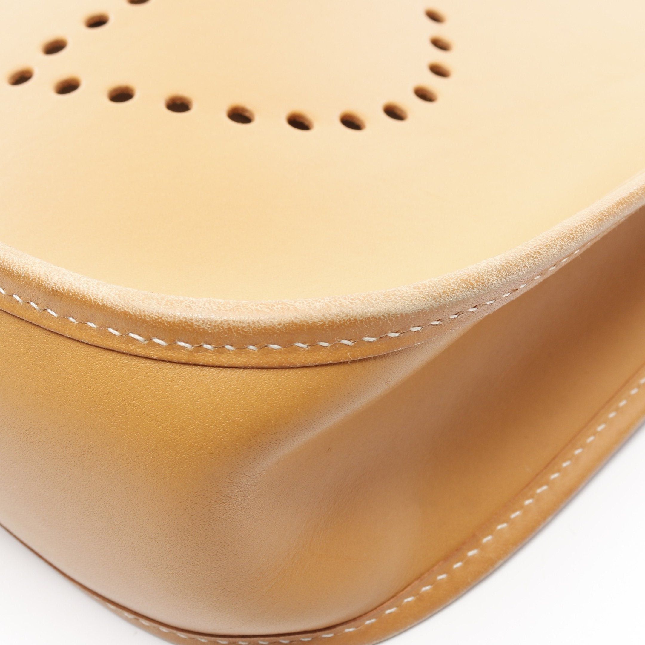 Hermes Hermes Evelyn 2 De Pm Natural Shoulder Bag Vache Light Brown Silver Hardware Stamp Size ONE SIZE - 9 Thumbnail