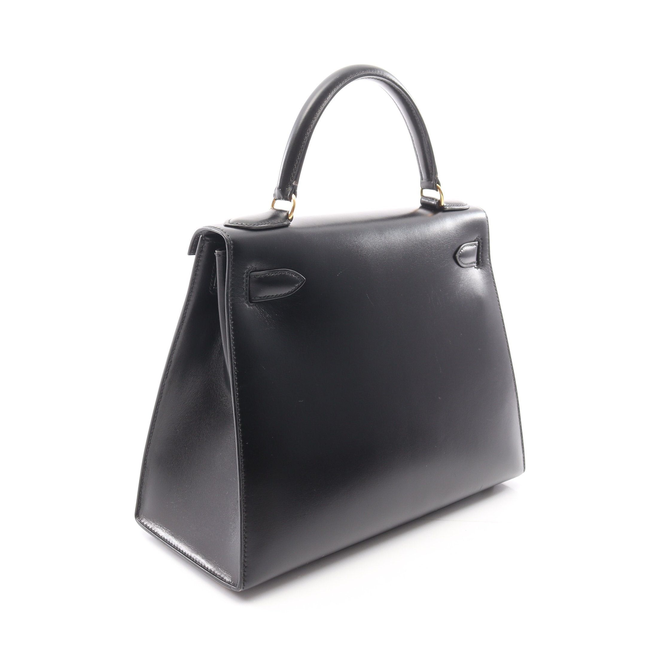 Hermes Hermes Kelly28 Handbag Box Calf Black Gold Hardware Outside Sewing ○V Stamp Size ONE SIZE - 2 Thumbnail