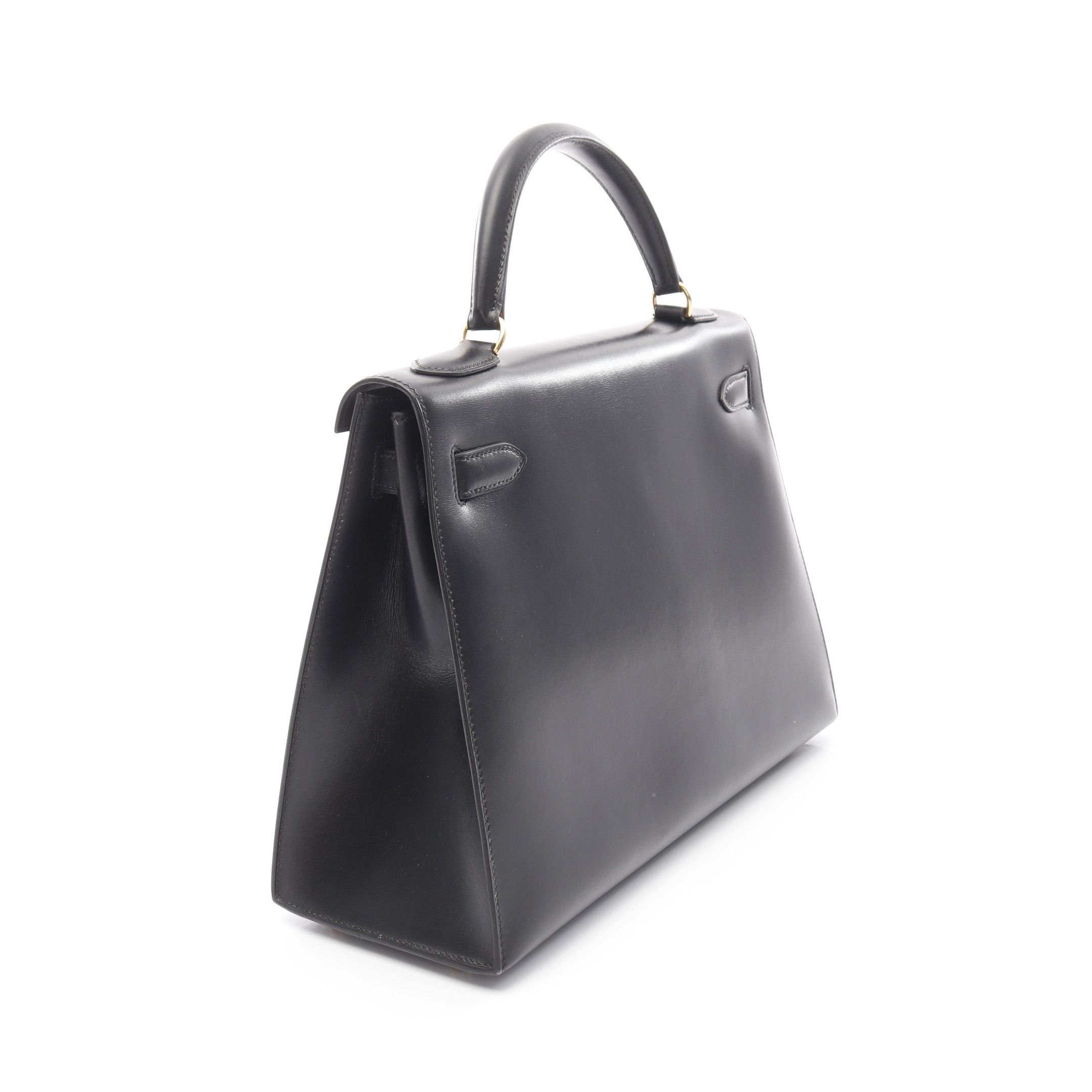 Hermes Hermes Kelly32 Handbag Box Calf Black Gold Hardware Outside Sewing ○ Z Stamp Size ONE SIZE - 2 Thumbnail
