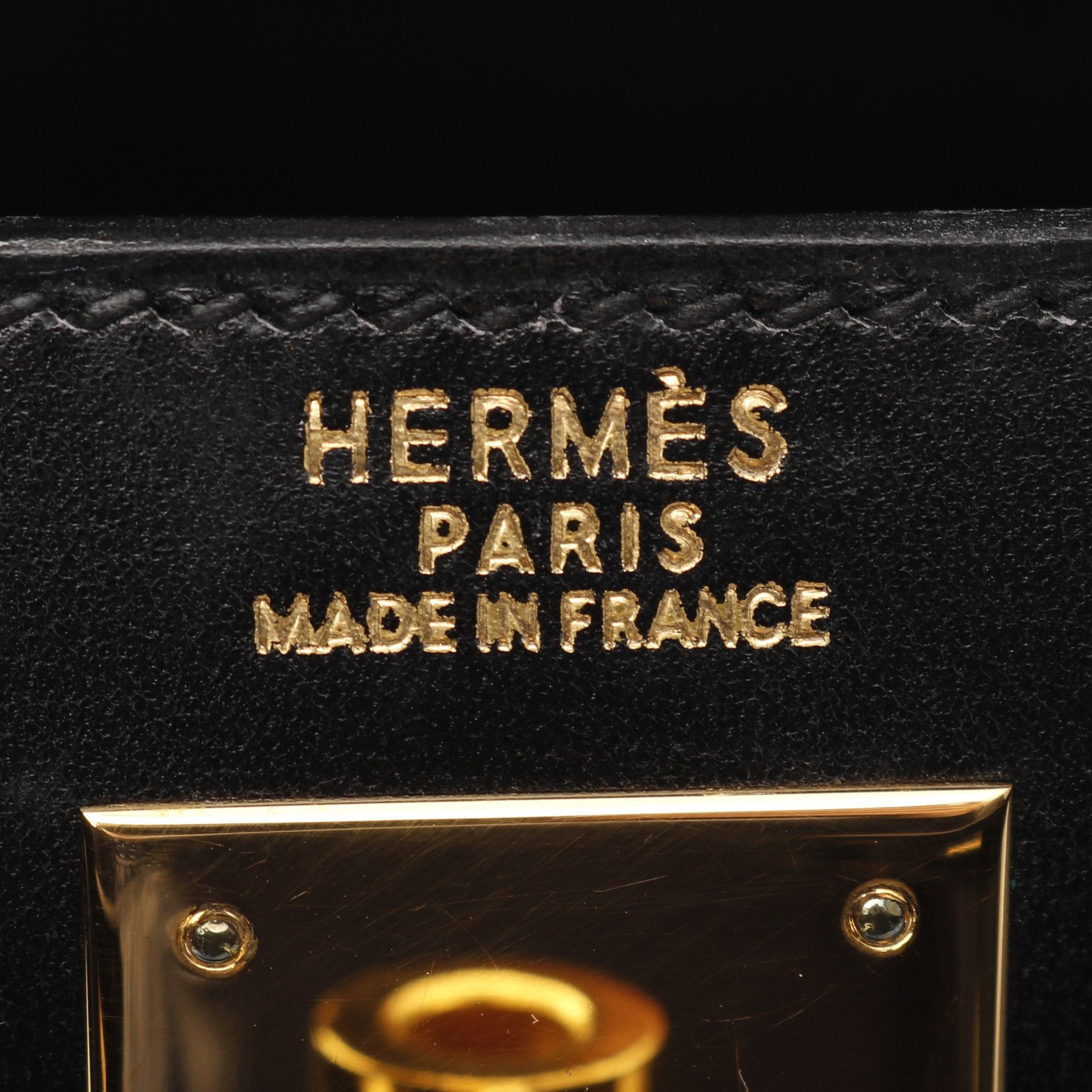 Hermes Hermes Kelly32 Handbag Box Calf Black Gold Hardware Outside Sewing ○ Z Stamp Size ONE SIZE - 4 Thumbnail