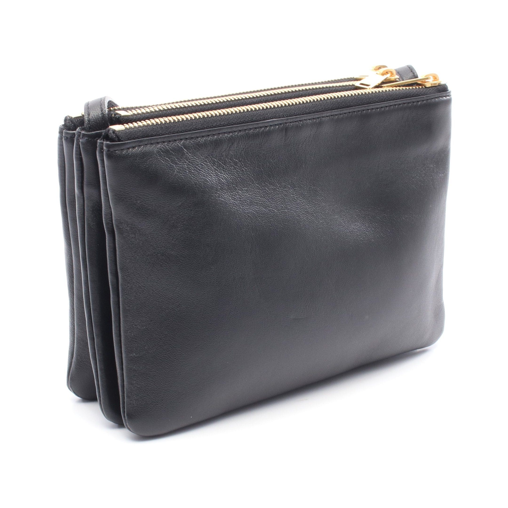 Celine Celine Trio Small Shoulder Bag Leather Black Size ONE SIZE - 2 Thumbnail