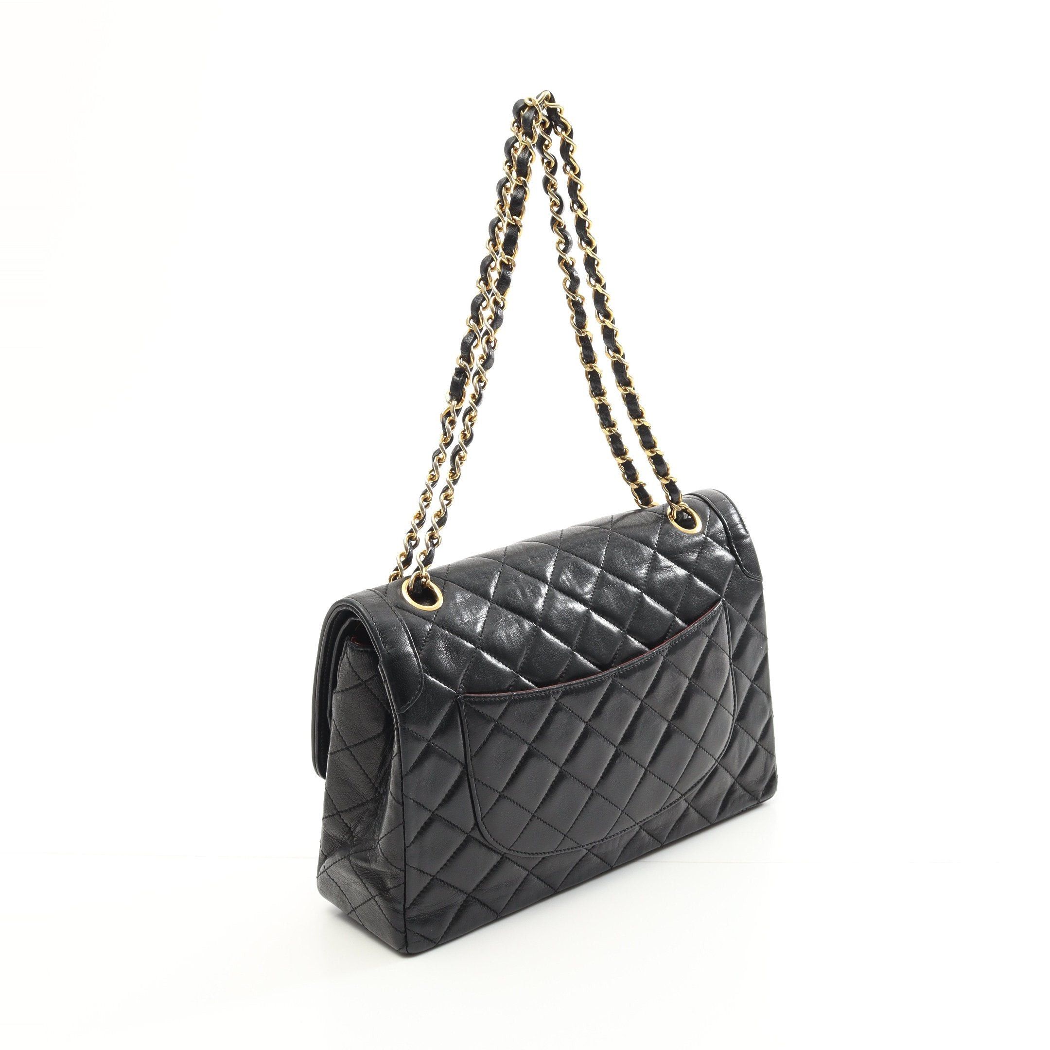 Chanel Chanel Matelasse Paris Exclusive Double Flap Chain Shoulder Bag Lambskin Black Combination Metal Fittings Size ONE SIZE - 2 Thumbnail