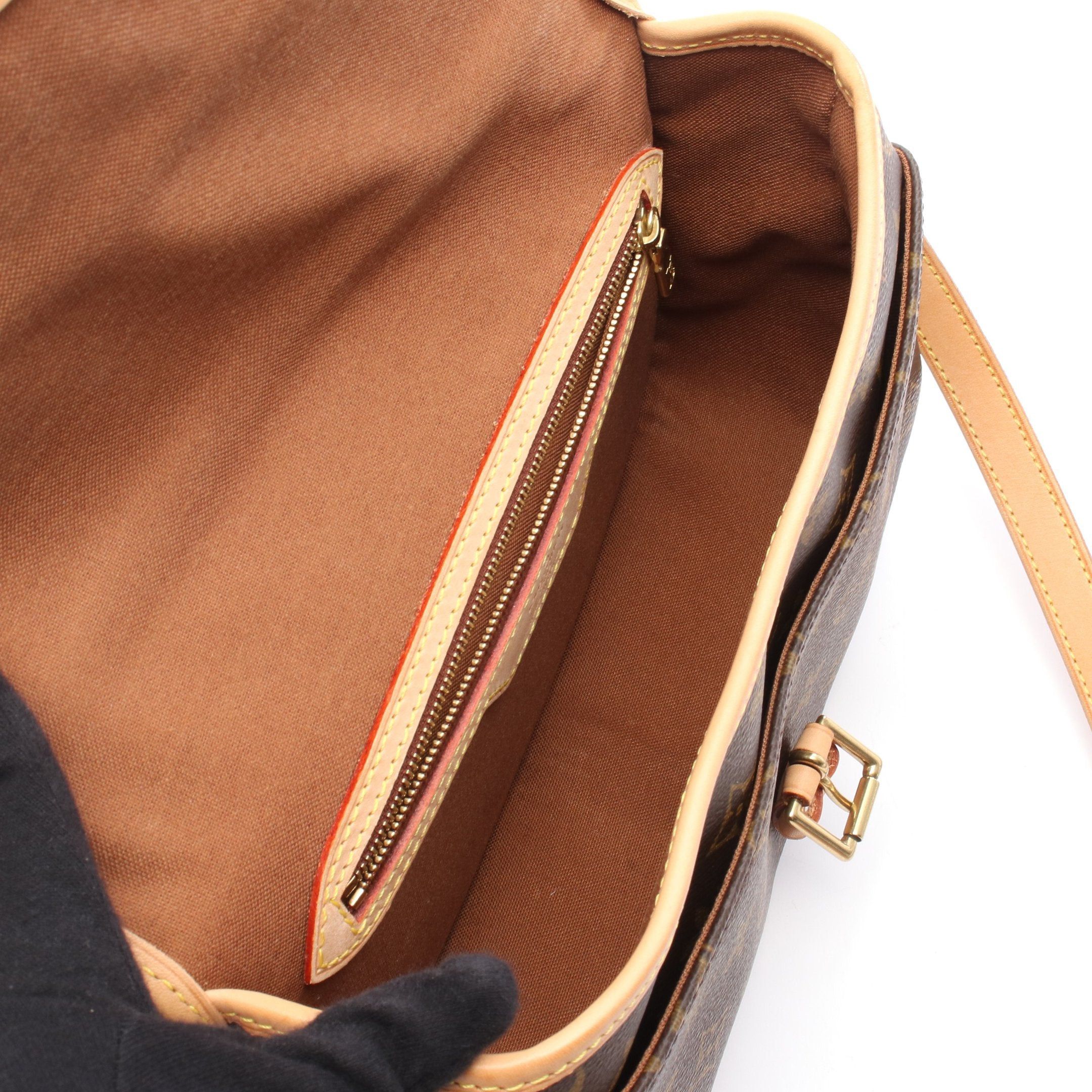 Louis Vuitton Louis Vuitton Sologne Monogram Shoulder Bag Leather Brown Size ONE SIZE - 3 Thumbnail