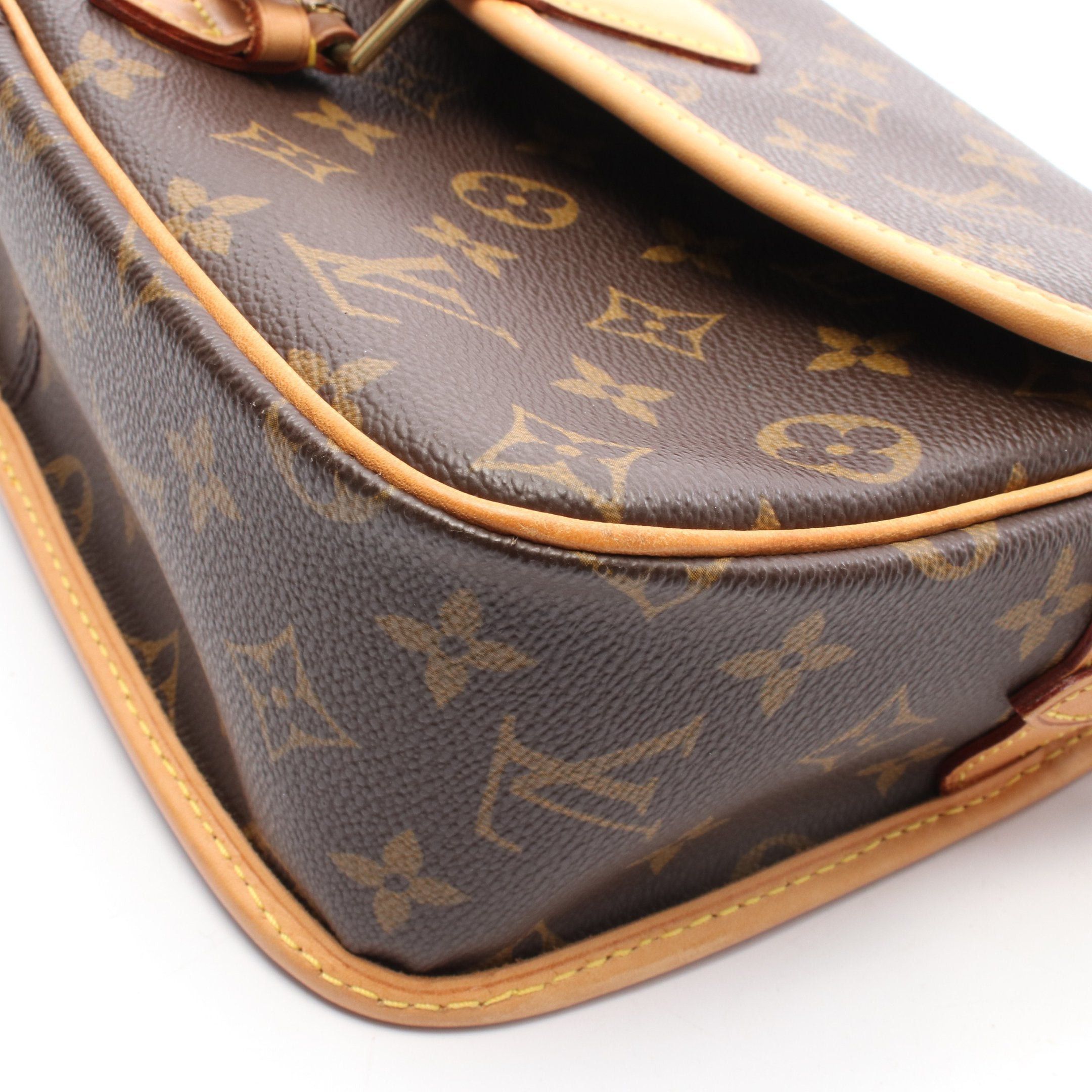 Louis Vuitton Louis Vuitton Sologne Monogram Shoulder Bag Leather Brown Size ONE SIZE - 8 Thumbnail