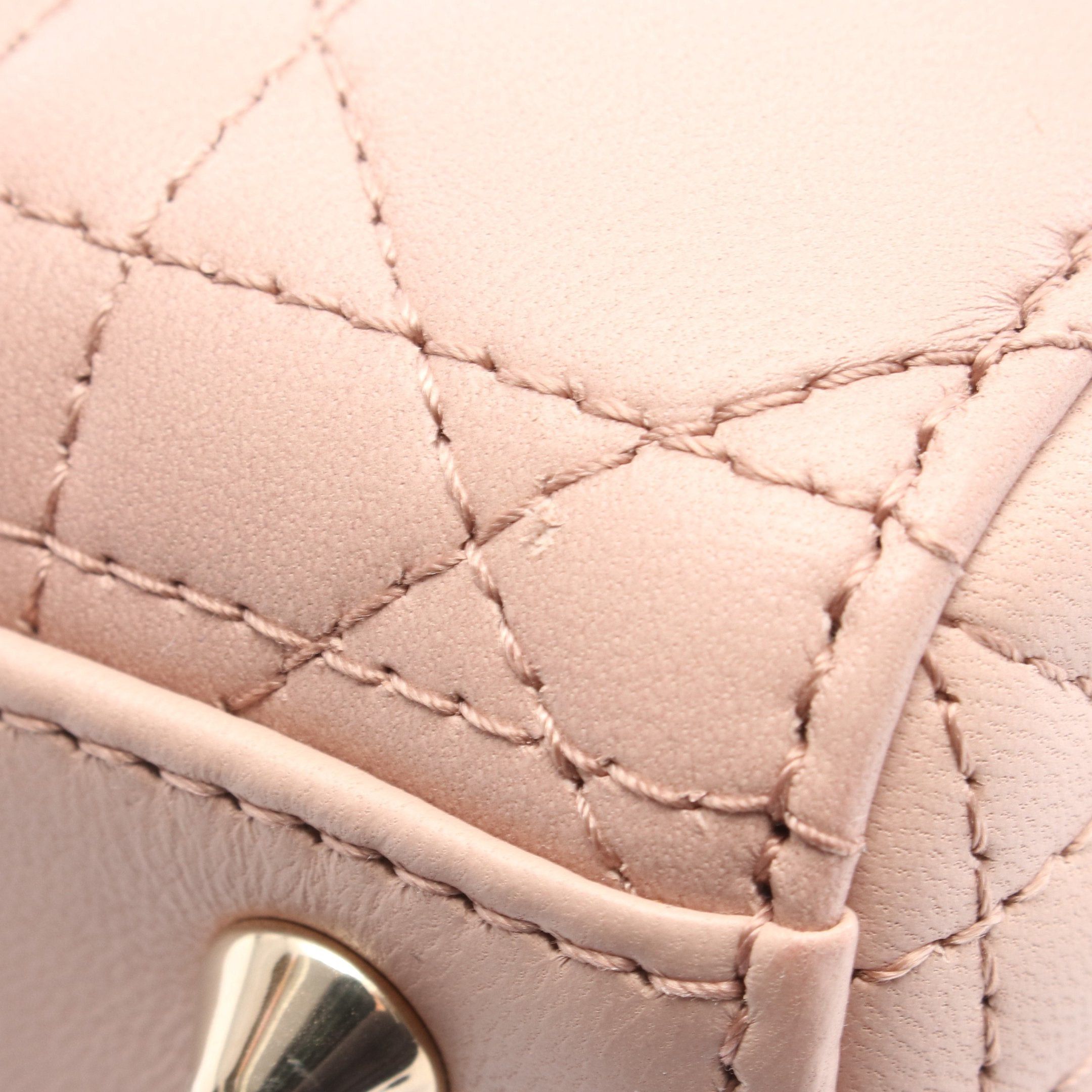 Dior Dior Lady Dior Small Handbag Leather Pink Beige Brown Size ONE SIZE - 5 Thumbnail