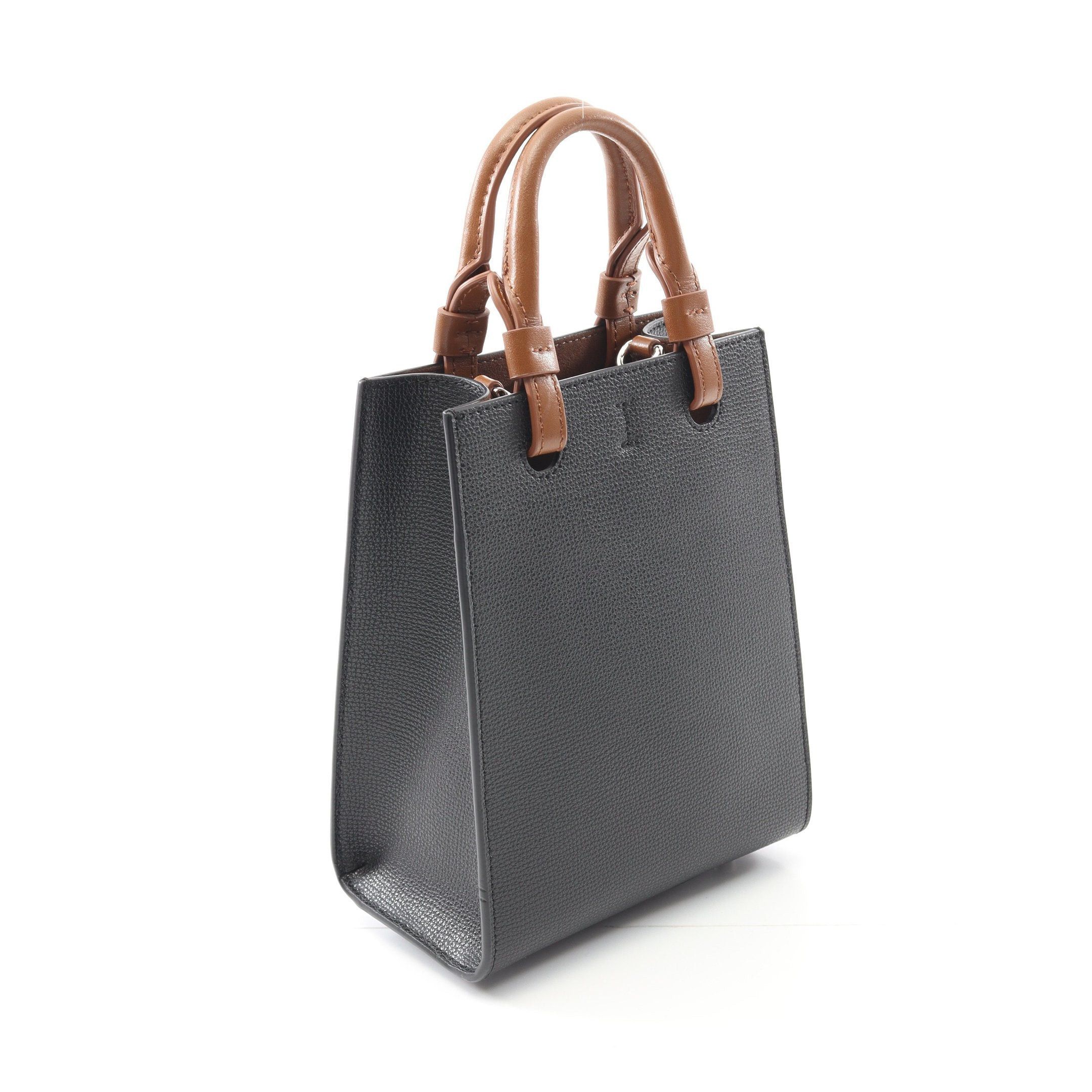 Furla Furla Varsity Style Handbag Leather Black Brown Size ONE SIZE - 2 Thumbnail