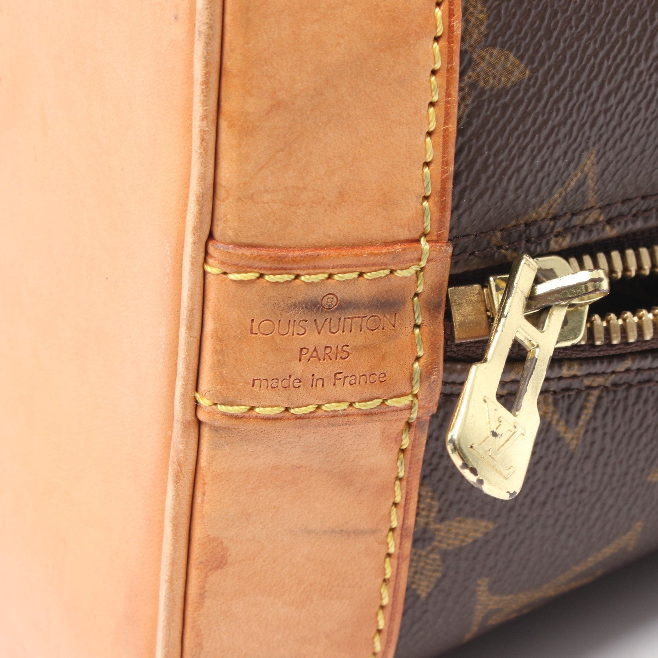 Louis Vuitton Louis Vuitton Alma Pm Monogram Handbag Leather Brown Size ONE SIZE - 4 Thumbnail