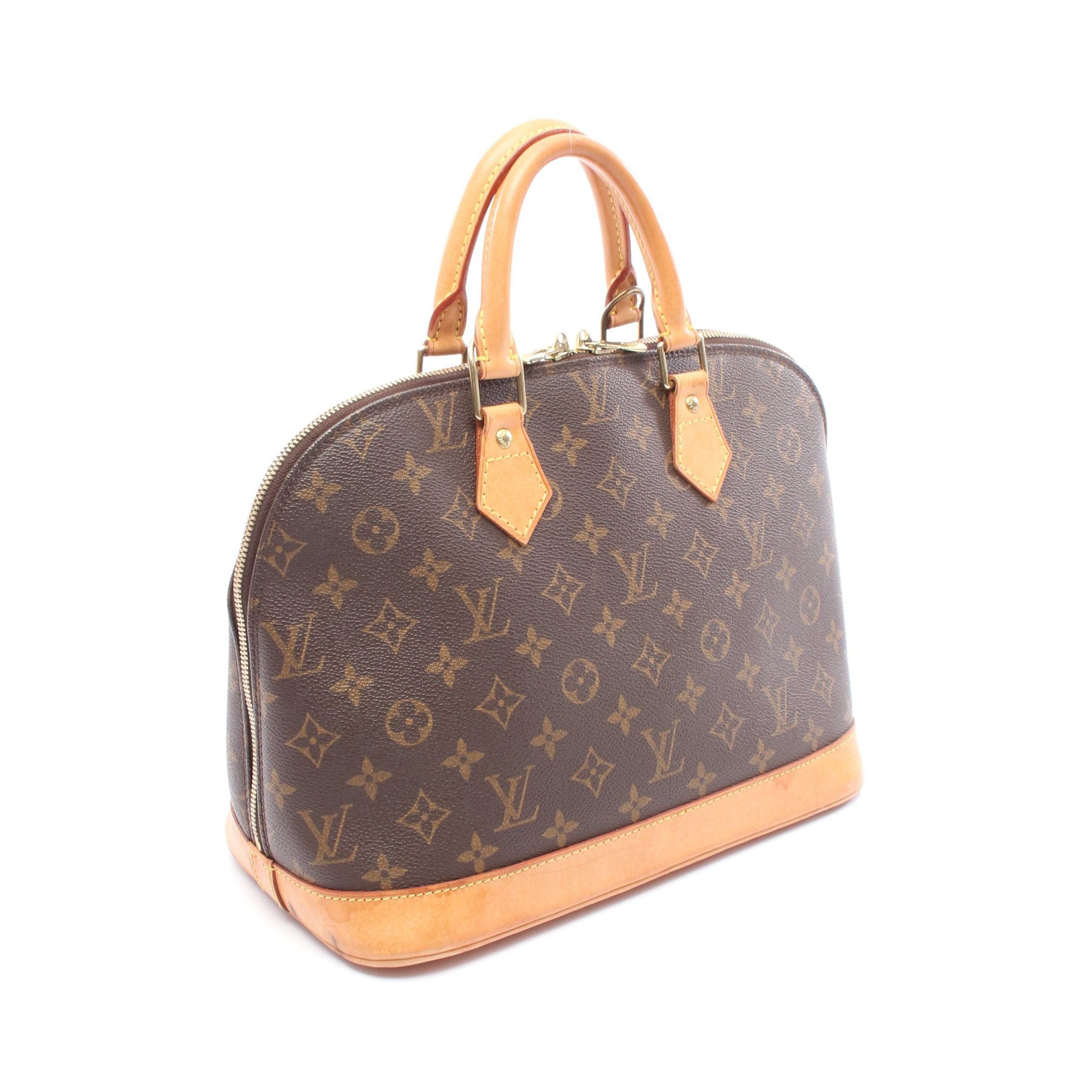Louis Vuitton Louis Vuitton Alma Pm Monogram Handbag Leather Brown Size ONE SIZE - 2 Thumbnail