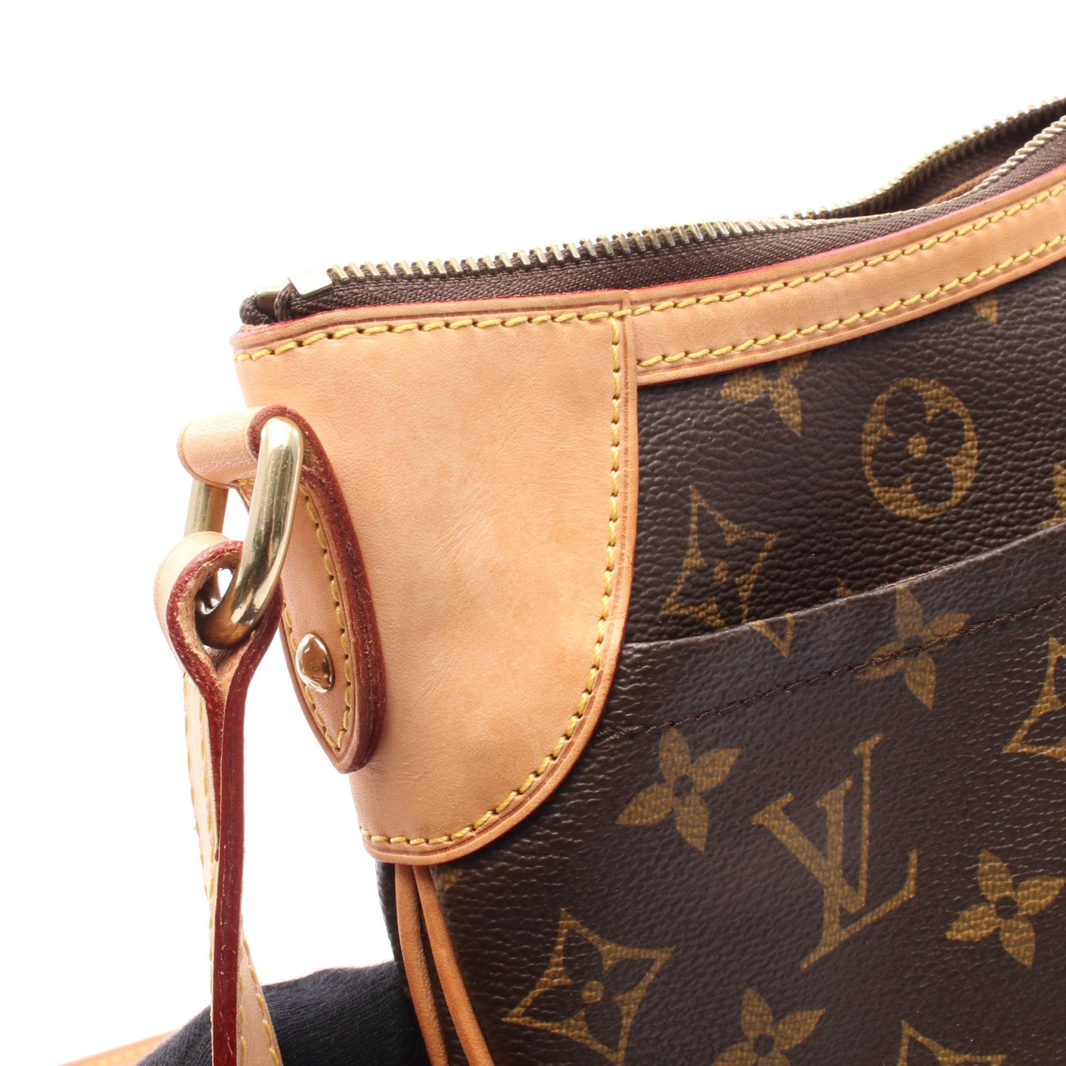 Louis Vuitton Louis Vuitton Odeon Pm Monogram Shoulder Bag Leather Brown Size ONE SIZE - 6 Thumbnail