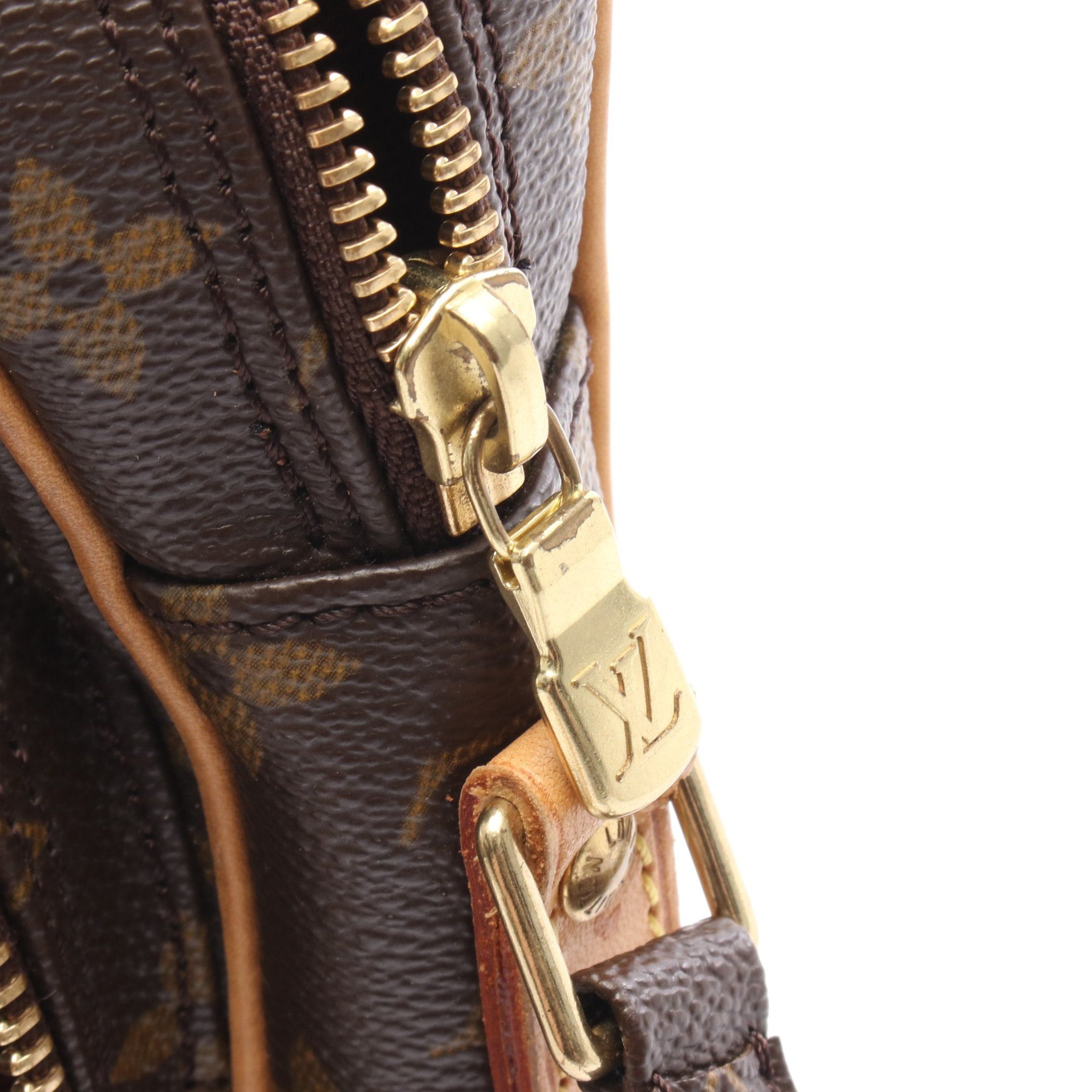 Louis Vuitton Louis Vuitton Amazon Monogram Shoulder Bag Leather Brown Size ONE SIZE - 7 Thumbnail