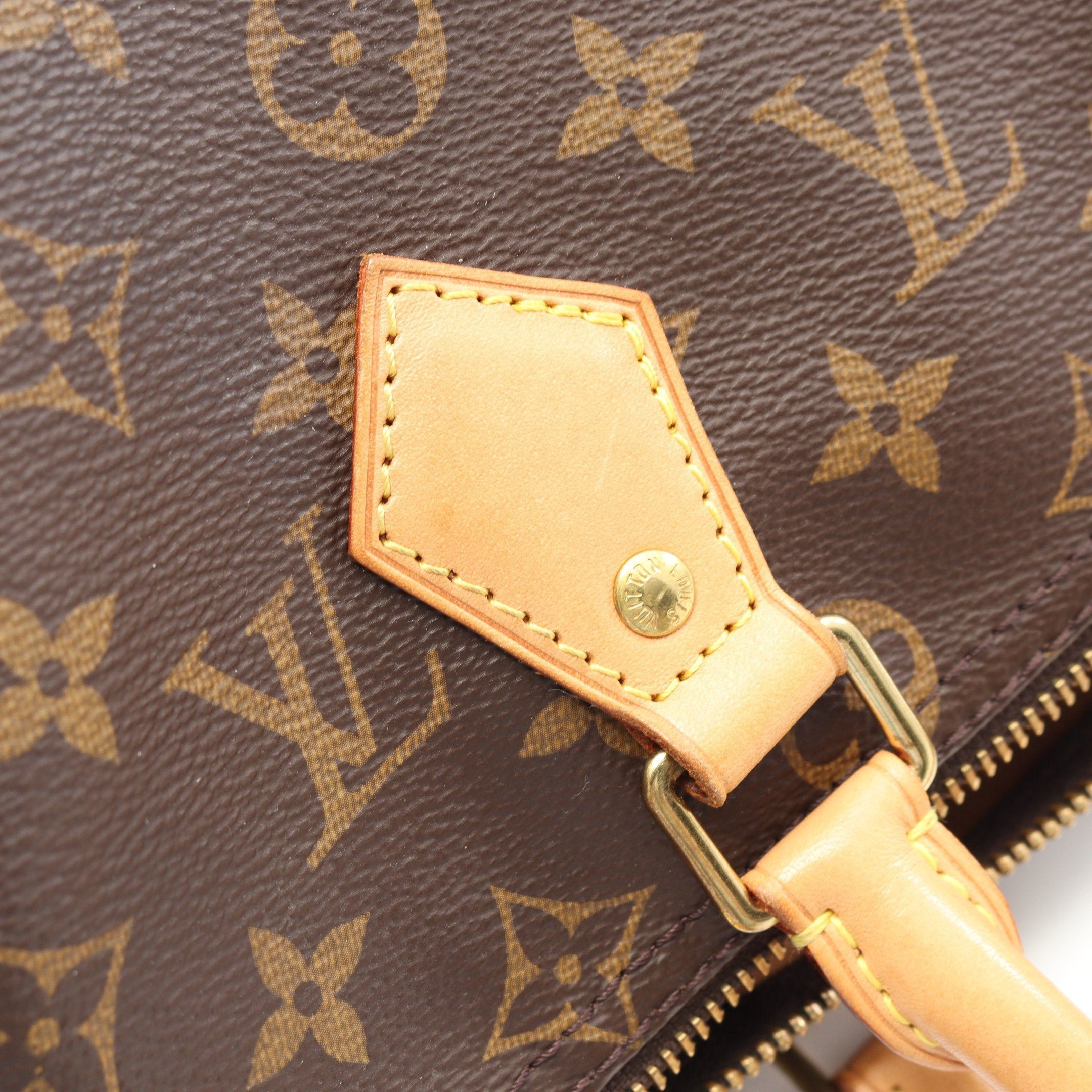 Louis Vuitton Louis Vuitton Speedy 25 Monogram Handbag Leather Brown Size ONE SIZE - 5 Thumbnail
