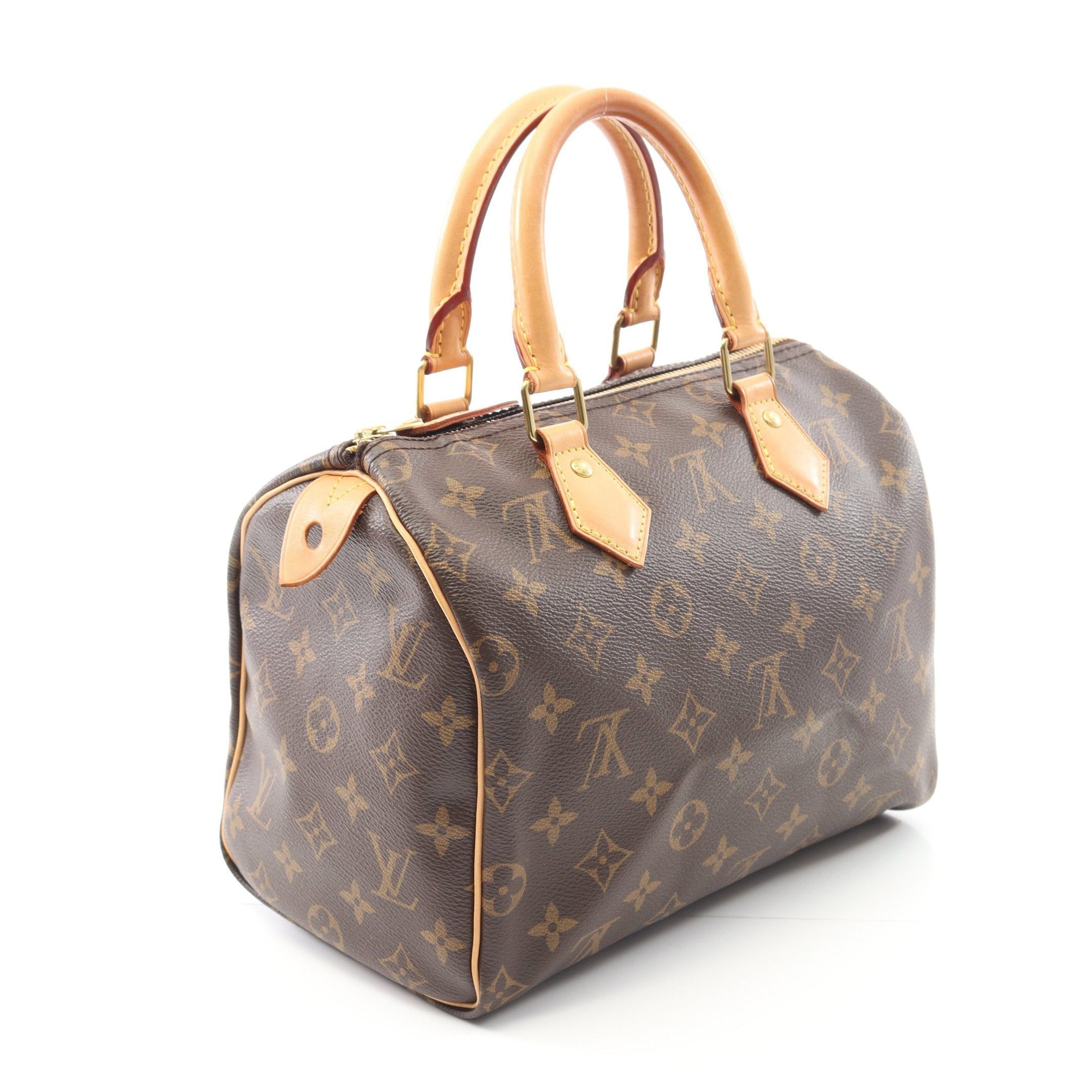 Louis Vuitton Louis Vuitton Speedy 25 Monogram Handbag Leather Brown Size ONE SIZE - 2 Thumbnail