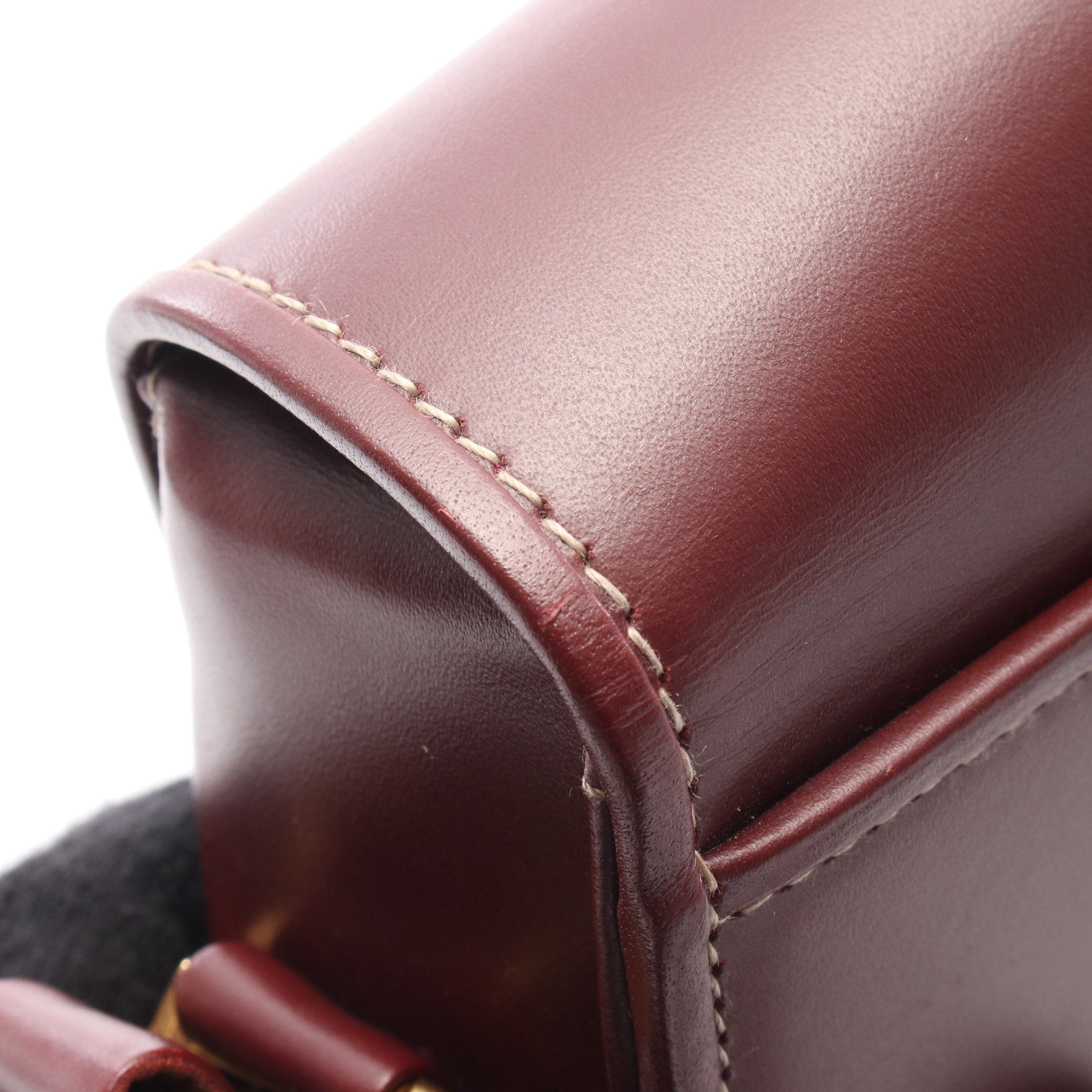 Cartier Cartier Mast Line Shoulder Bag Leather Bordeaux Size ONE SIZE - 5 Thumbnail