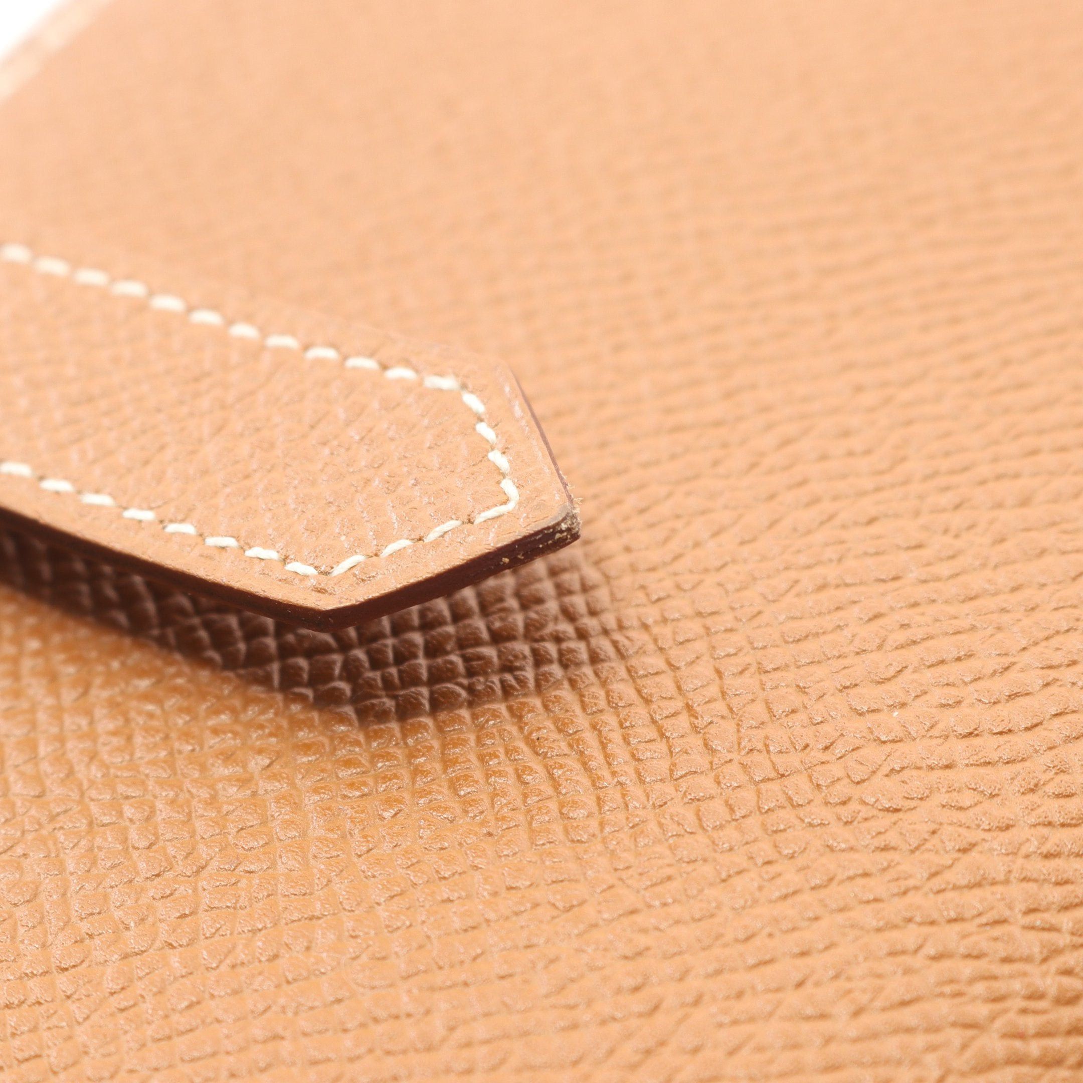 Hermes Hermes Bear Souffle Gold Bi-Fold Long Wallet Veau Epsom Light Brown Hardware X Stamp Size ONE SIZE - 7 Thumbnail