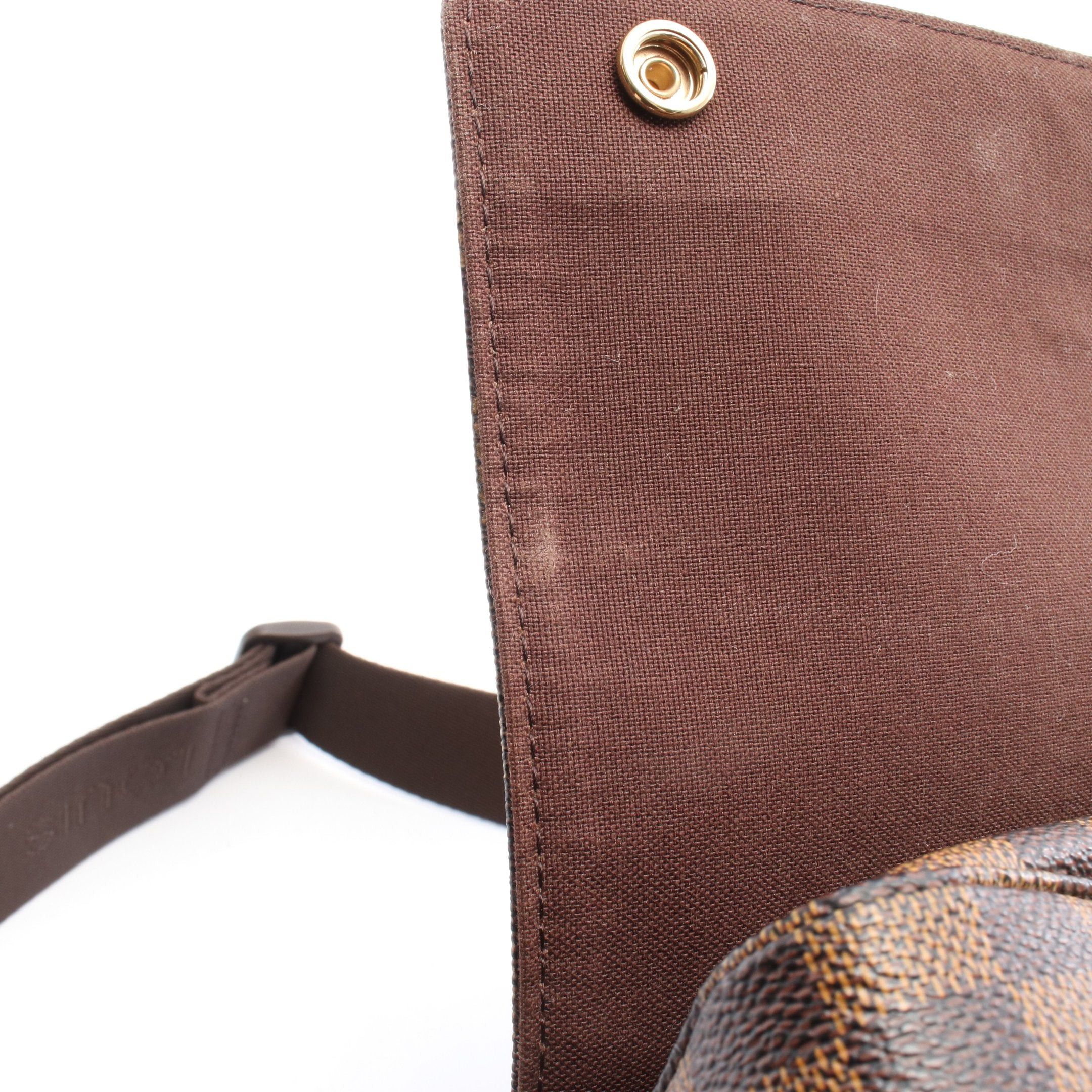 Louis Vuitton Louis Vuitton Naviglio Damier Ebene Shoulder Bag Leather Brown Size ONE SIZE - 6 Thumbnail