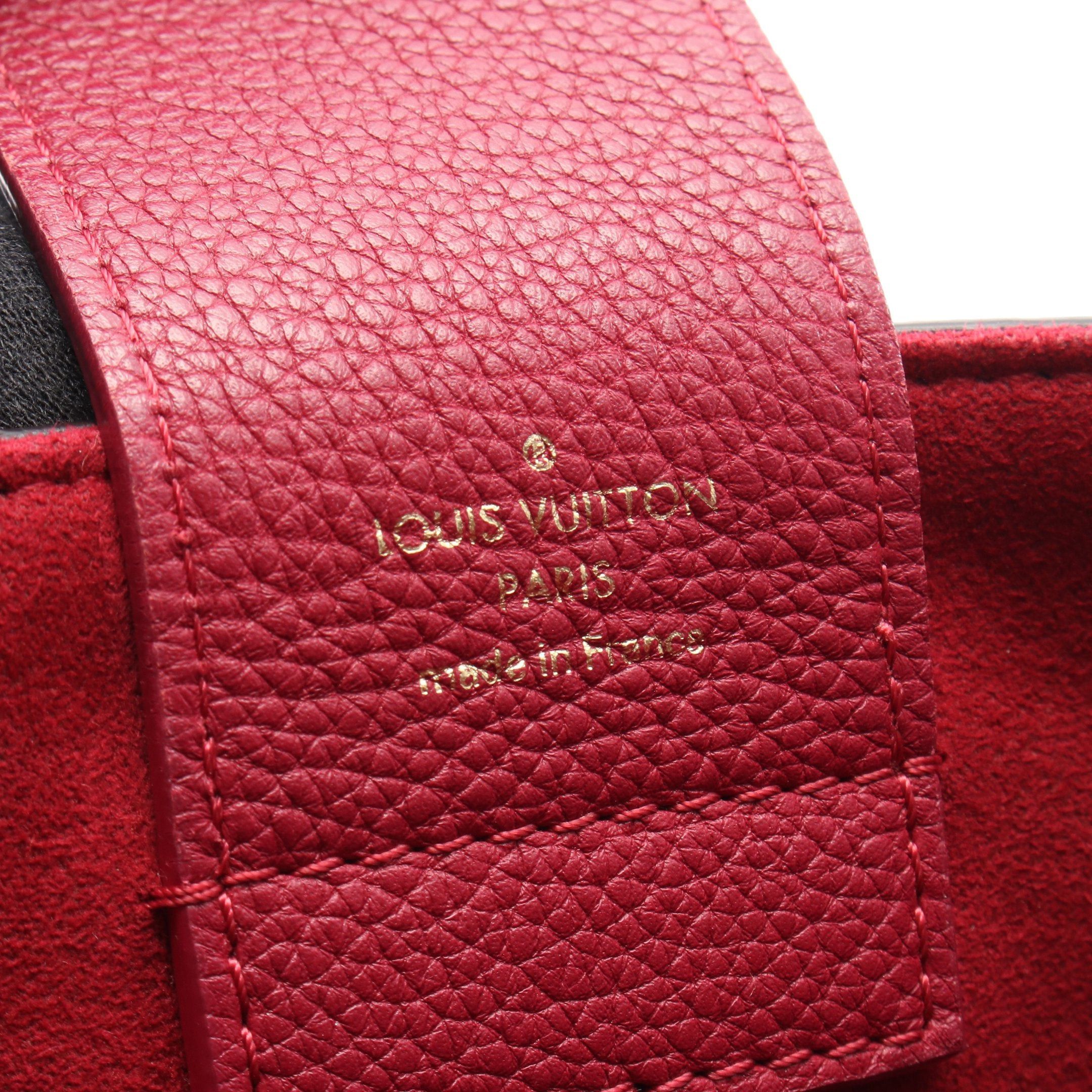 Louis Vuitton Lv Riverside Damier Ebene Riduvan Handbag Leather Brown Bordeaux