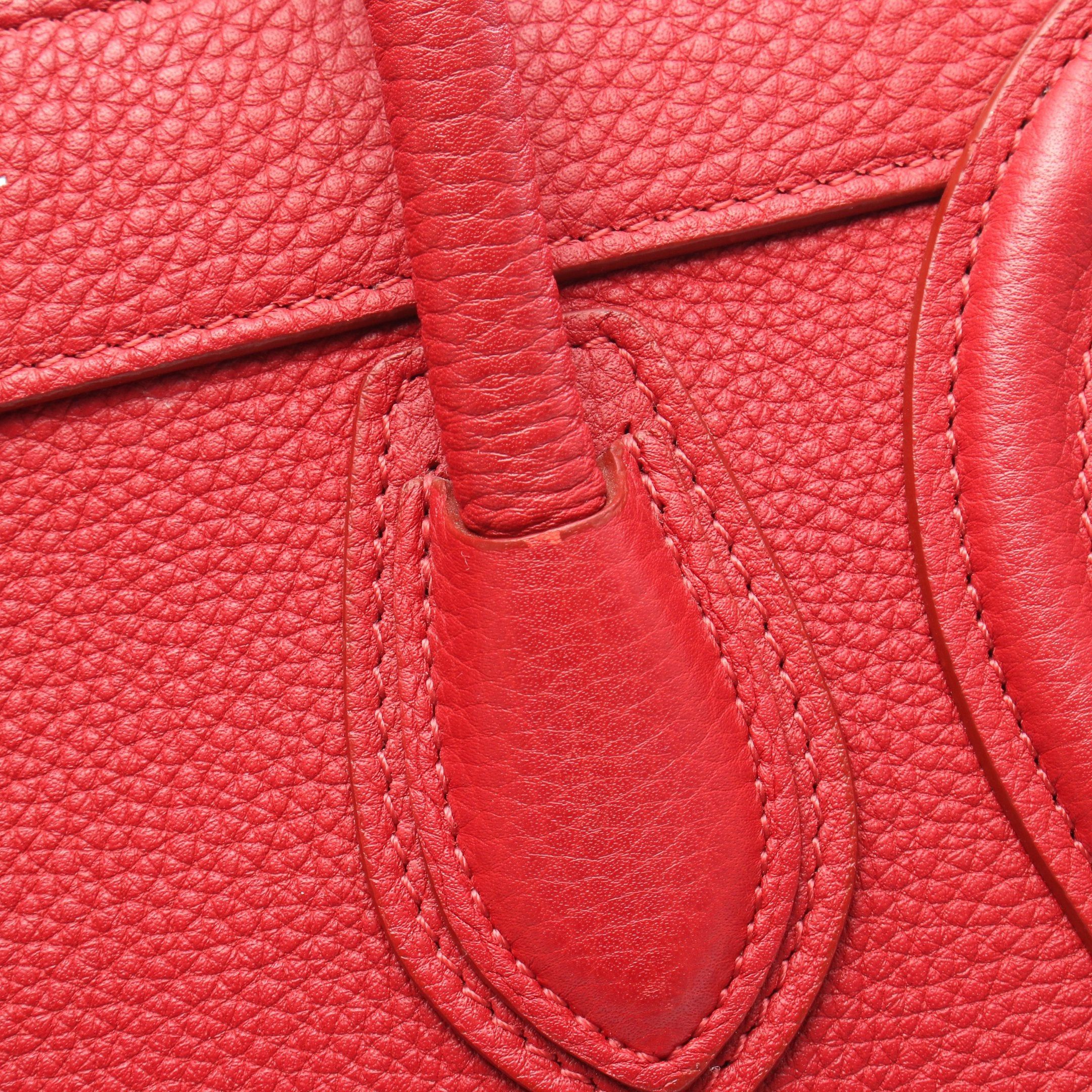 Celine Celine Luggage Nano Shopper Handbag Leather Red Size ONE SIZE - 7 Thumbnail