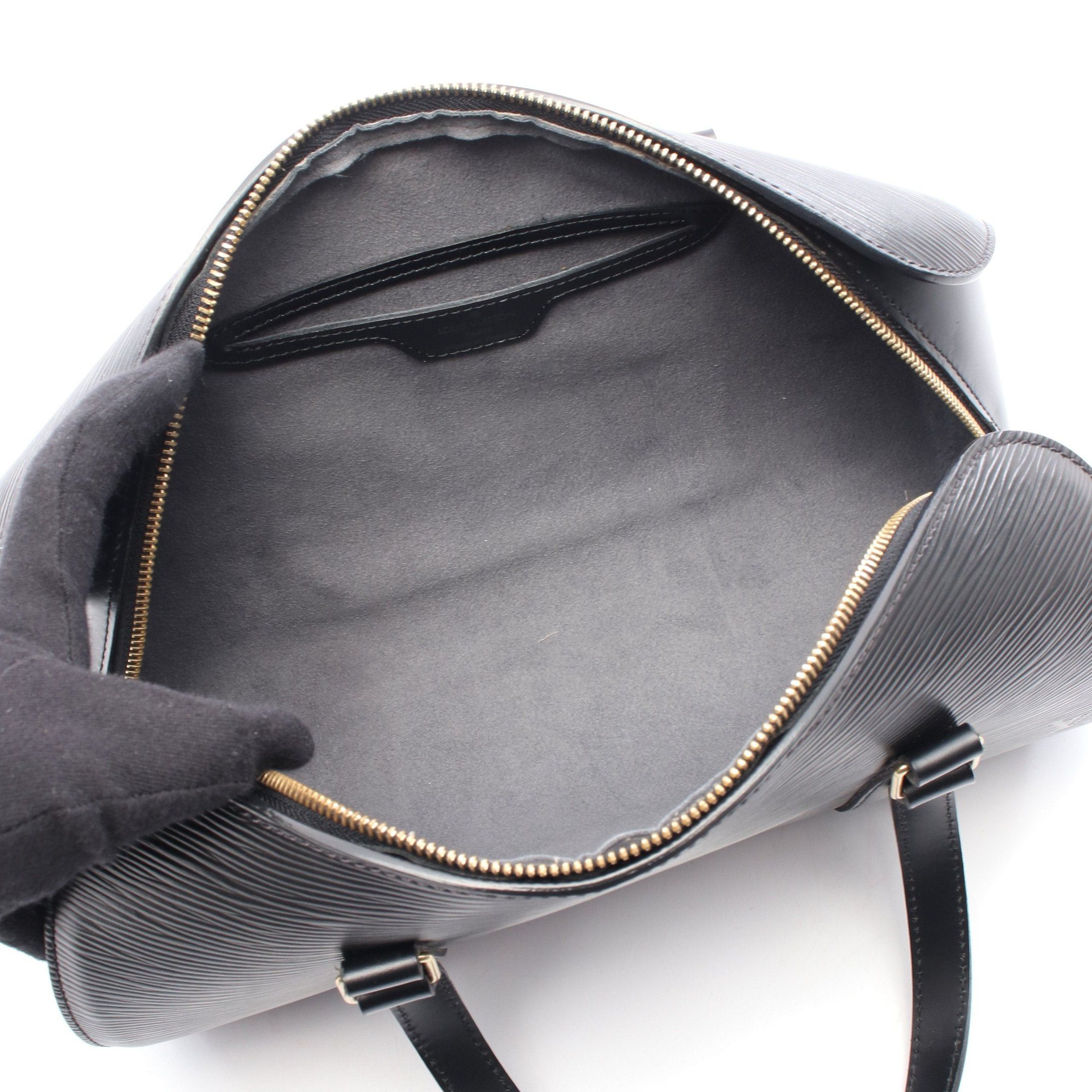 Louis Vuitton Louis Vuitton Soufflot Epi Noir Handbag Leather Black Size ONE SIZE - 3 Thumbnail