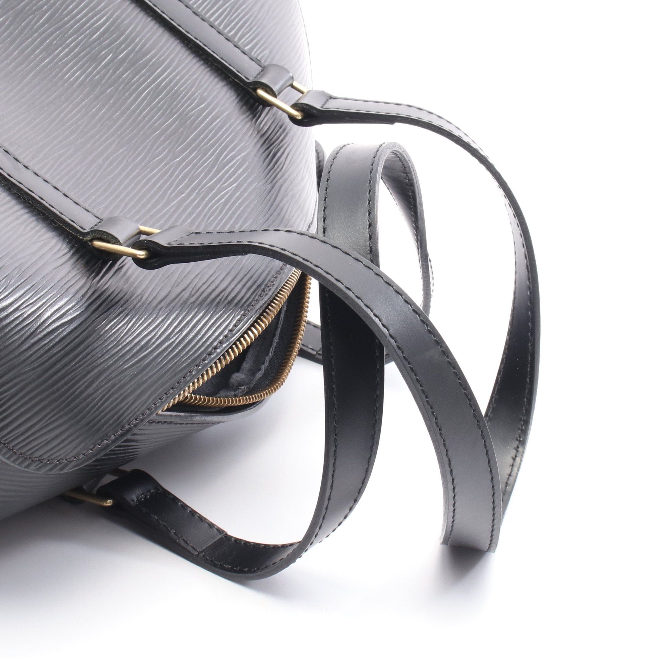 Louis Vuitton Louis Vuitton Soufflot Epi Noir Handbag Leather Black Size ONE SIZE - 6 Thumbnail
