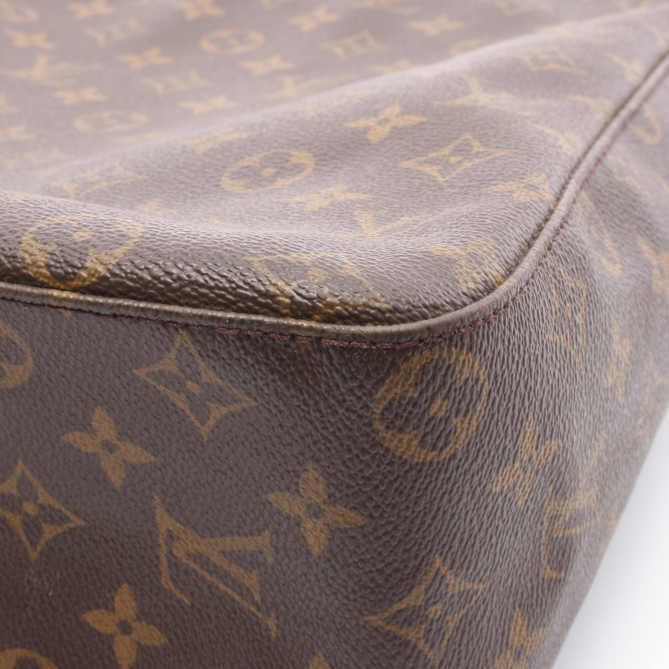 Louis Vuitton Louis Vuitton Looping Gm Monogram Shoulder Bag Leather Brown Size ONE SIZE - 9 Thumbnail