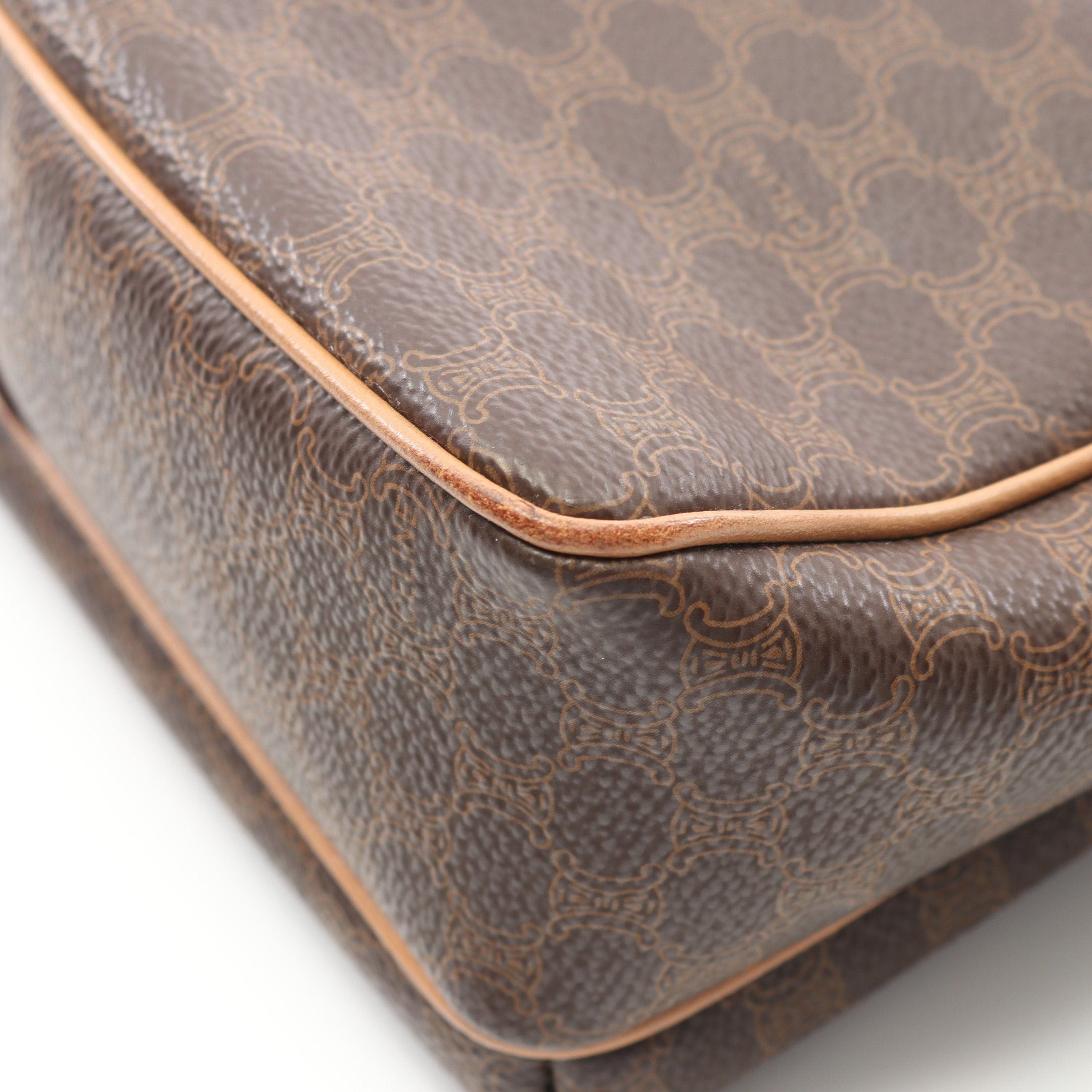 Celine Celine Macadam Shoulder Bag Leather Dark Brown Light Size ONE SIZE - 8 Thumbnail