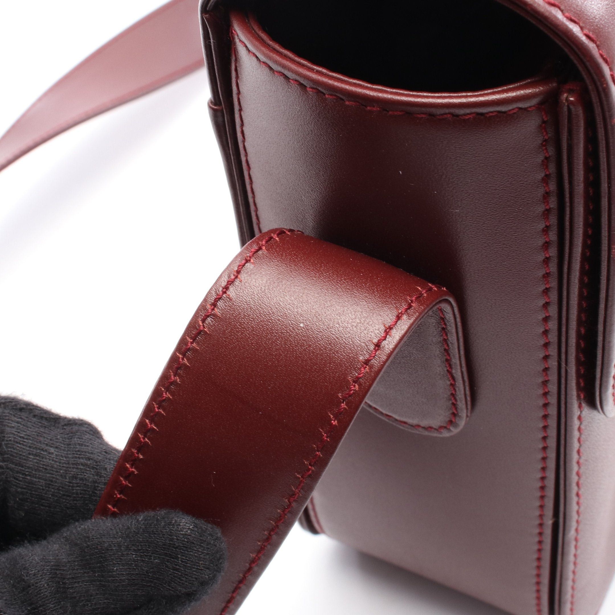 Cartier Cartier Mast Line Shoulder Bag Leather Bordeaux Size ONE SIZE - 6 Thumbnail