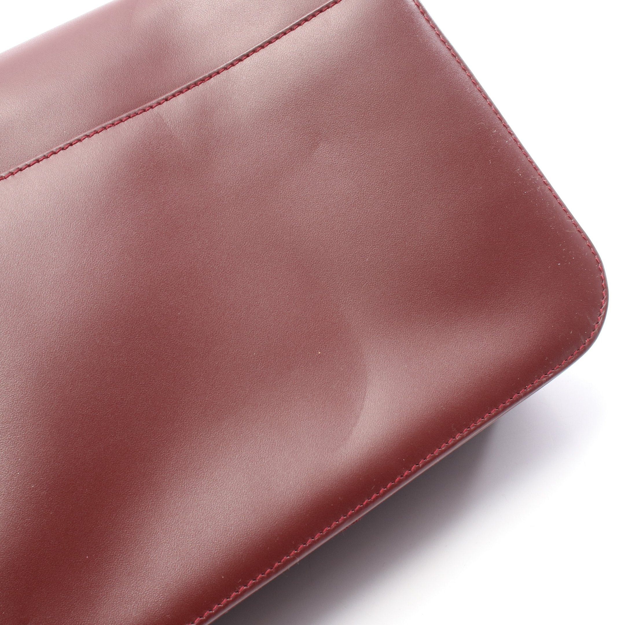 Cartier Cartier Mast Line Shoulder Bag Leather Bordeaux Size ONE SIZE - 8 Thumbnail