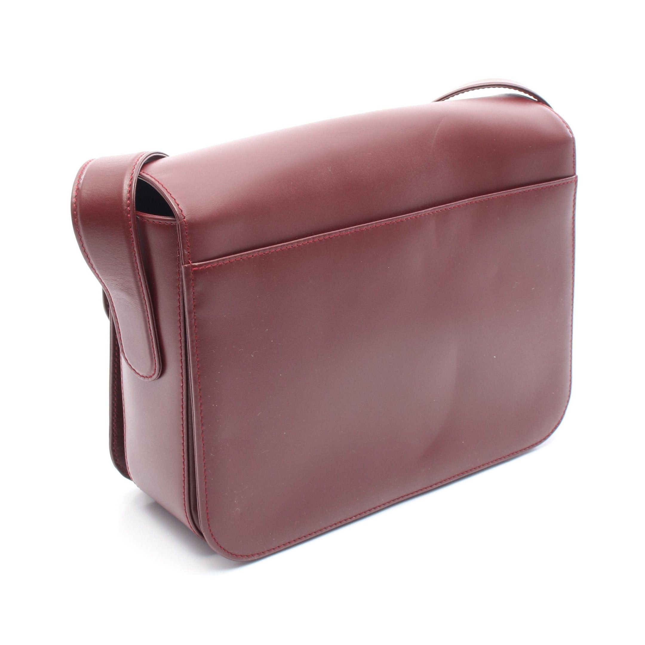 Cartier Cartier Mast Line Shoulder Bag Leather Bordeaux Size ONE SIZE - 2 Thumbnail