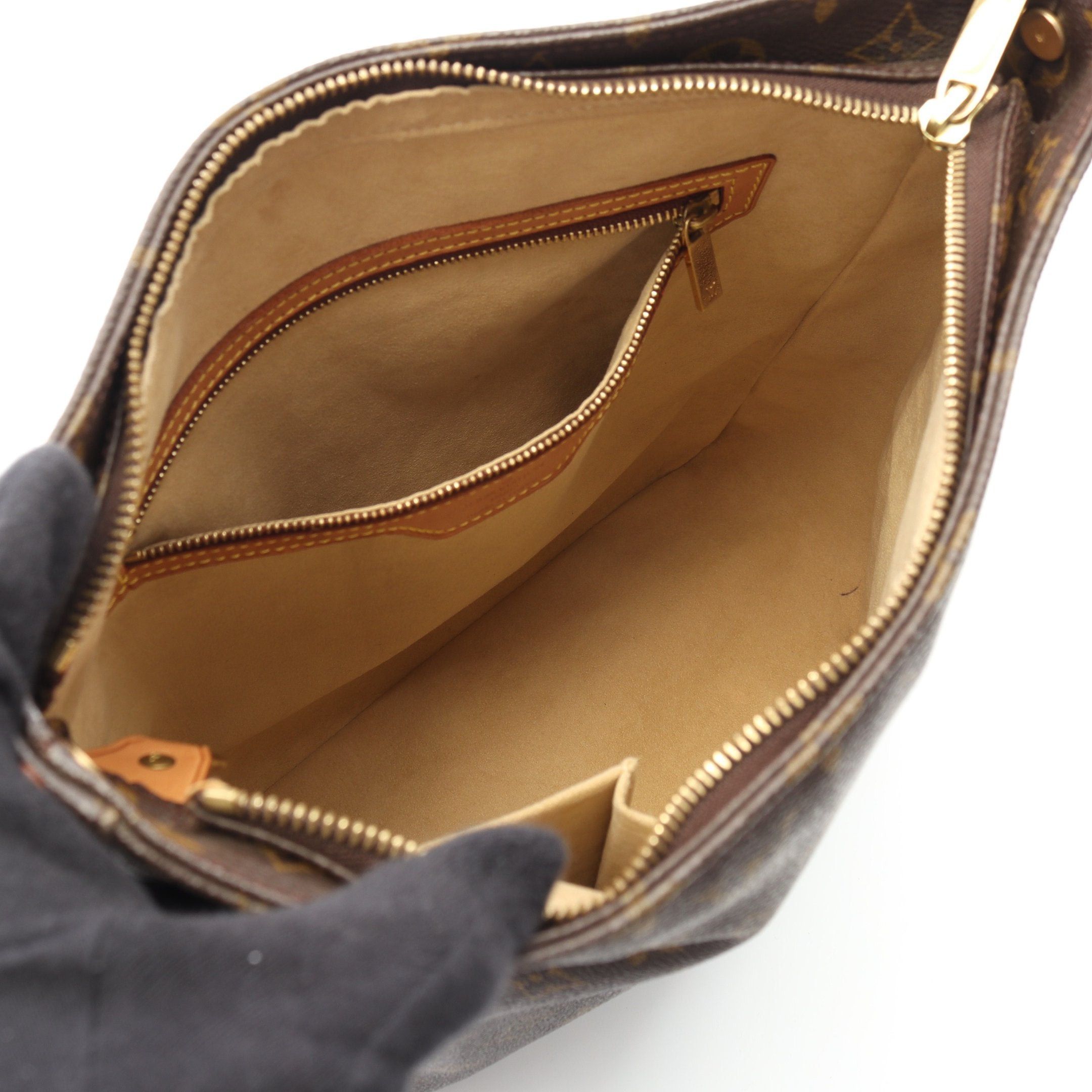 Louis Vuitton Louis Vuitton Looping Gm Monogram Shoulder Bag Leather Brown Size ONE SIZE - 3 Thumbnail