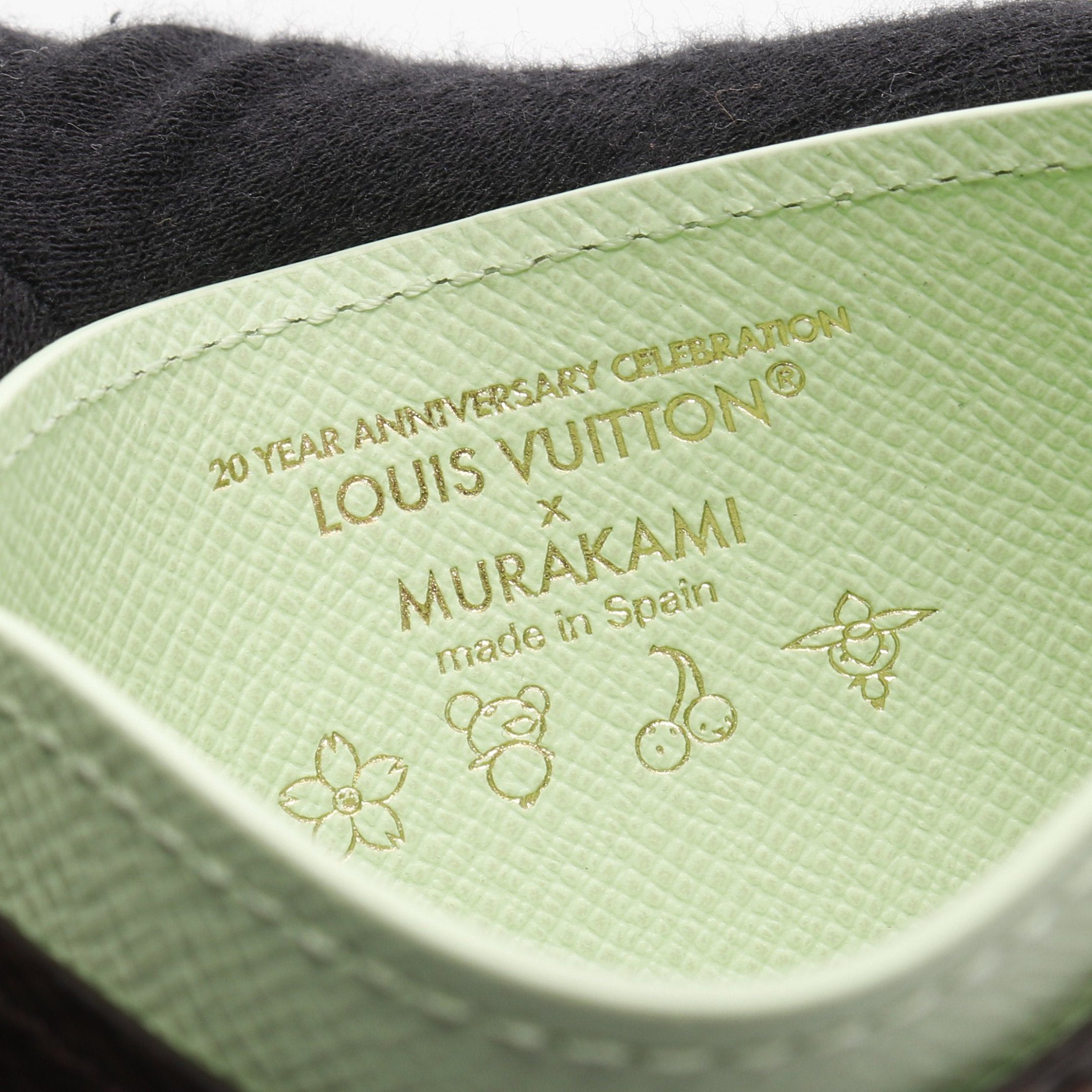 Louis Vuitton Louis Vuitton Lv * Tm Card Case Porto Cult Sampur Brown Multicolor Collaboration With Takashi Murakami Size ONE SIZE - 4 Thumbnail
