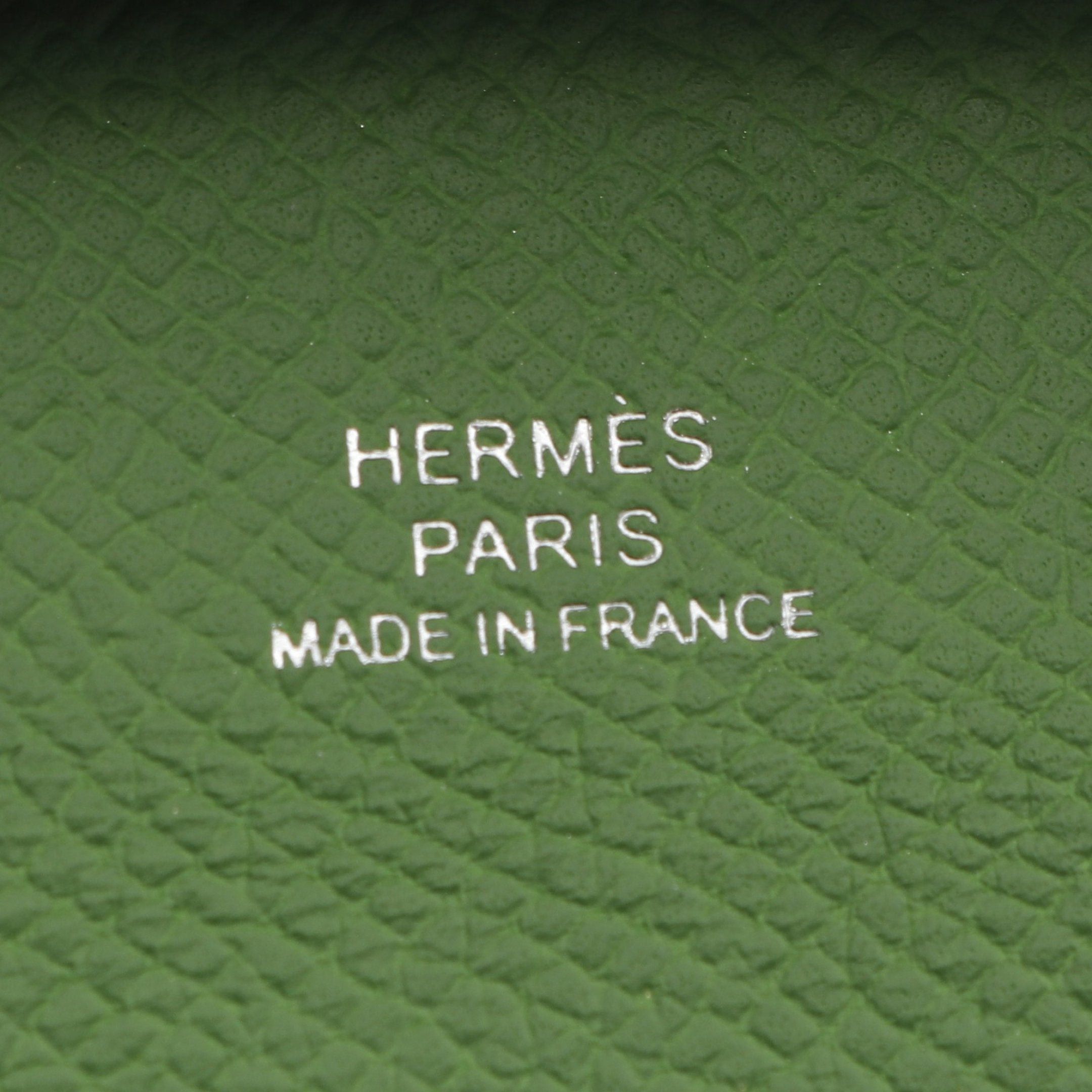 Hermes Hermes Bastia Verso Vert Fizz Veil Yucca Coin Purse Veau Epsom Light Green Silver Hardware Double Engraved Size ONE SIZE - 4 Thumbnail