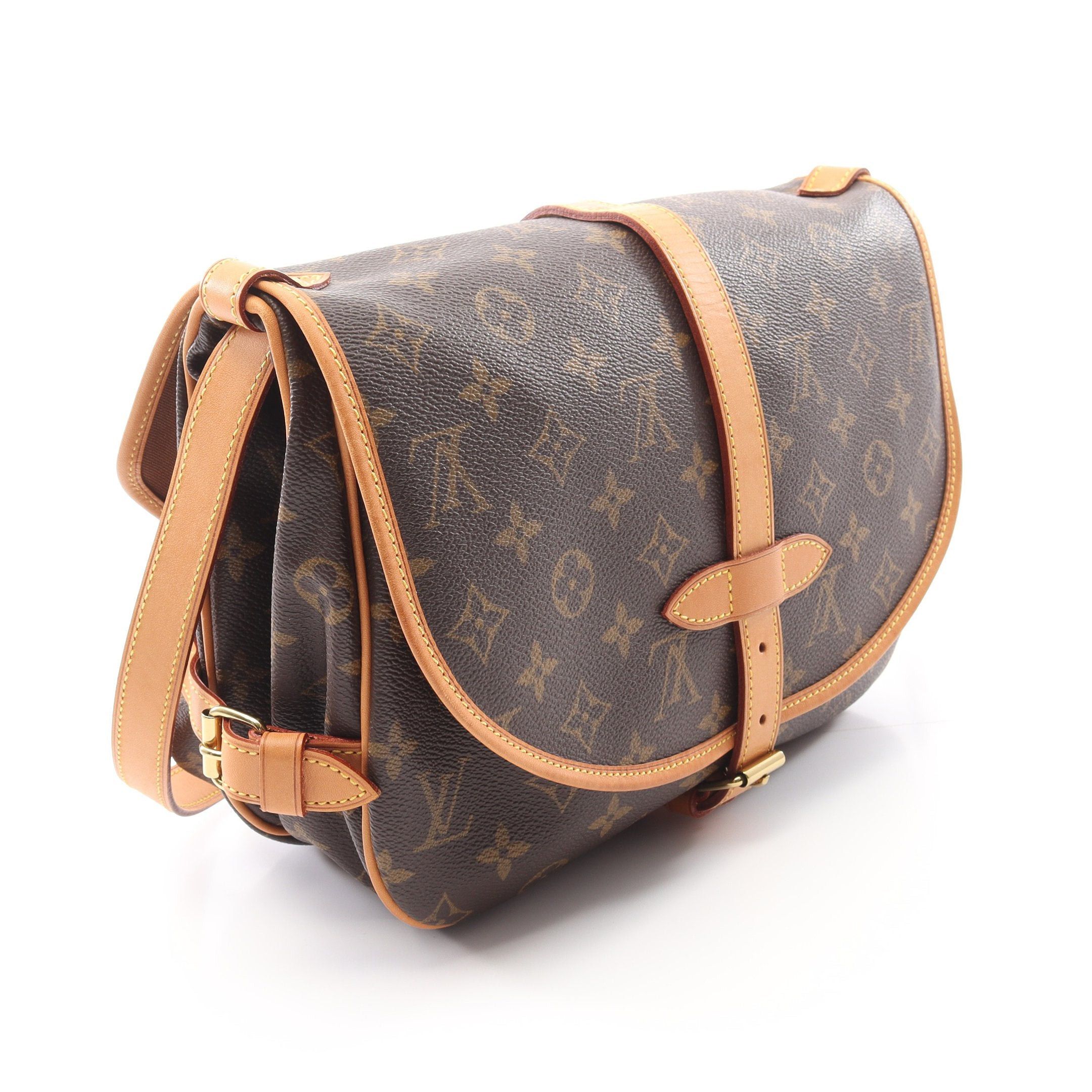 Louis Vuitton Louis Vuitton Saumur 30 Monogram Shoulder Bag Leather Brown Size ONE SIZE - 2 Thumbnail