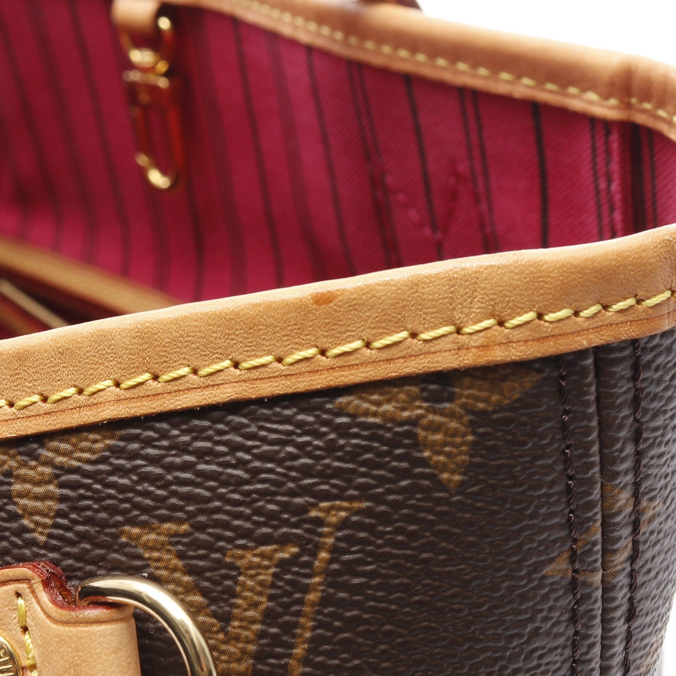 Louis Vuitton Louis Vuitton Neverfull Pm Monogram Pivoine Handbag Tote Bag Leather Brown Size ONE SIZE - 7 Thumbnail