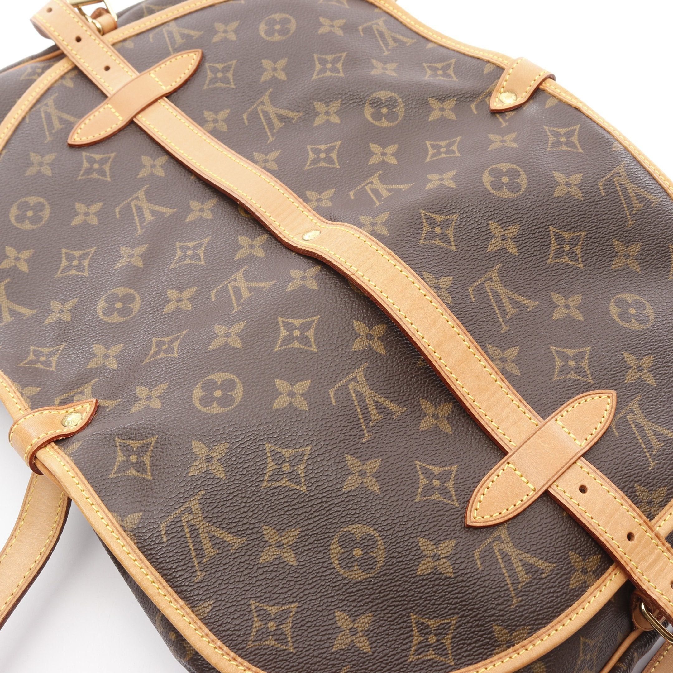 Louis Vuitton Louis Vuitton Saumur 30 Monogram Shoulder Bag Leather Brown Size ONE SIZE - 8 Thumbnail
