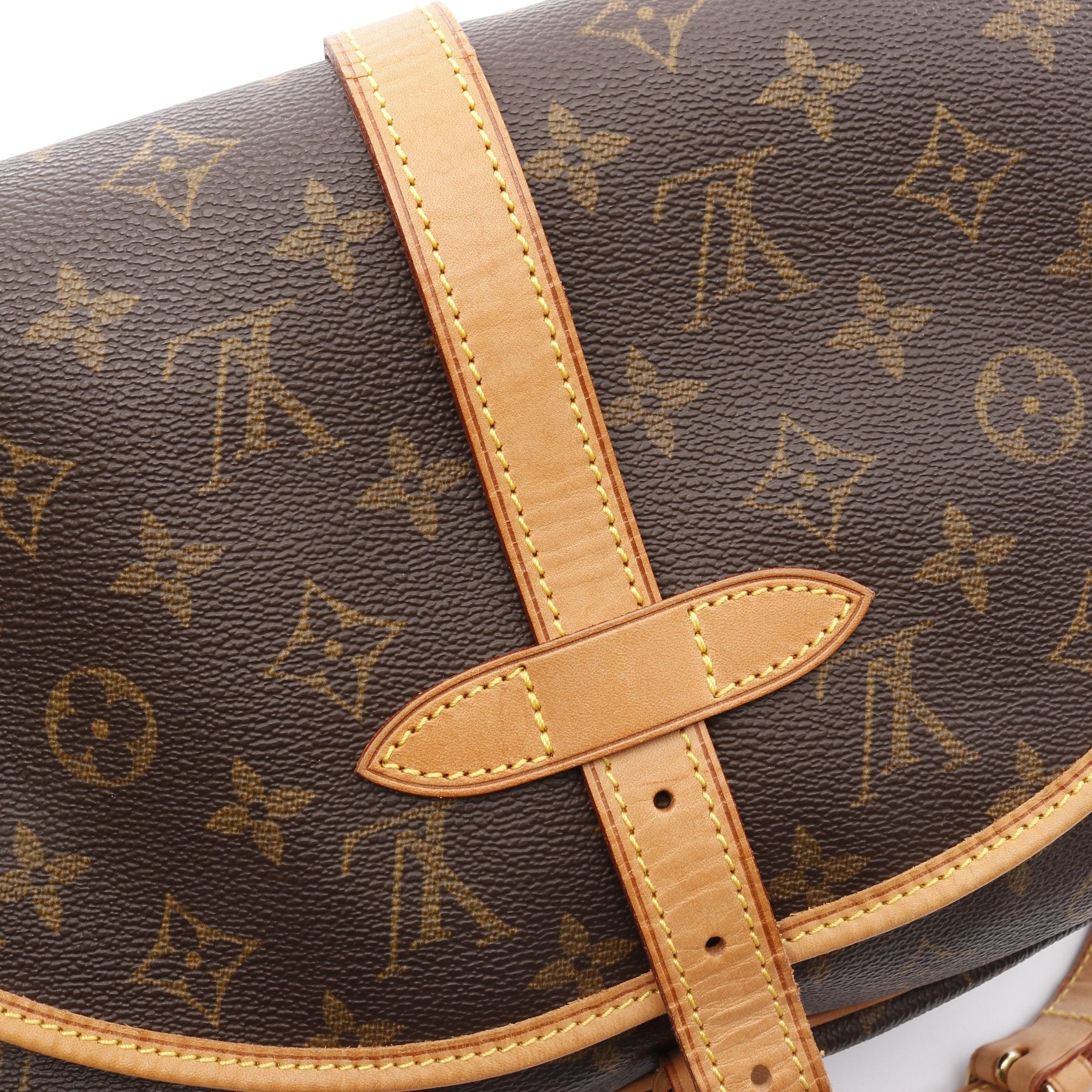 Louis Vuitton Louis Vuitton Saumur 30 Monogram Shoulder Bag Leather Brown Size ONE SIZE - 7 Thumbnail