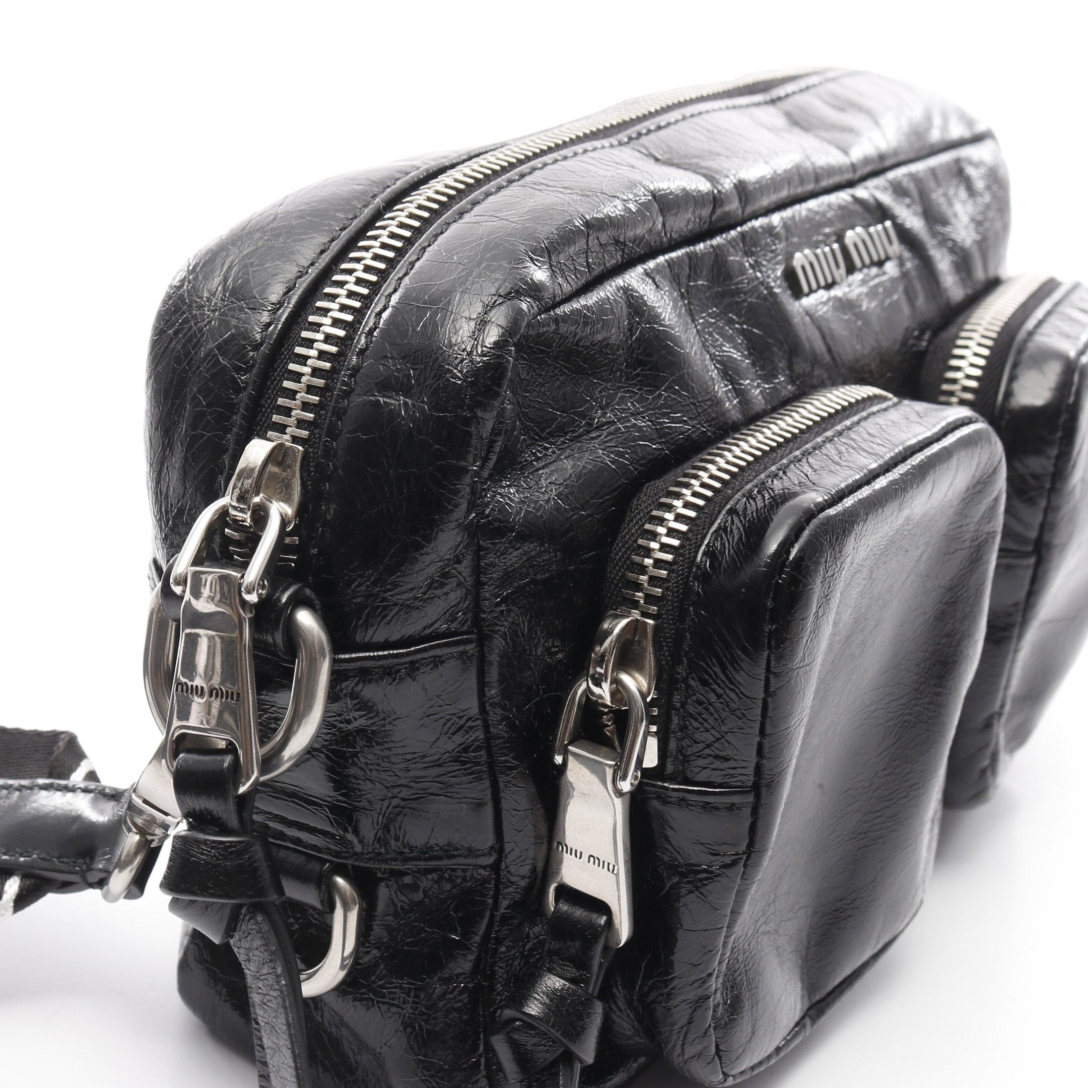 Miu Miu Miu Miu Shoulder Bag Leather Black Size ONE SIZE - 7 Thumbnail