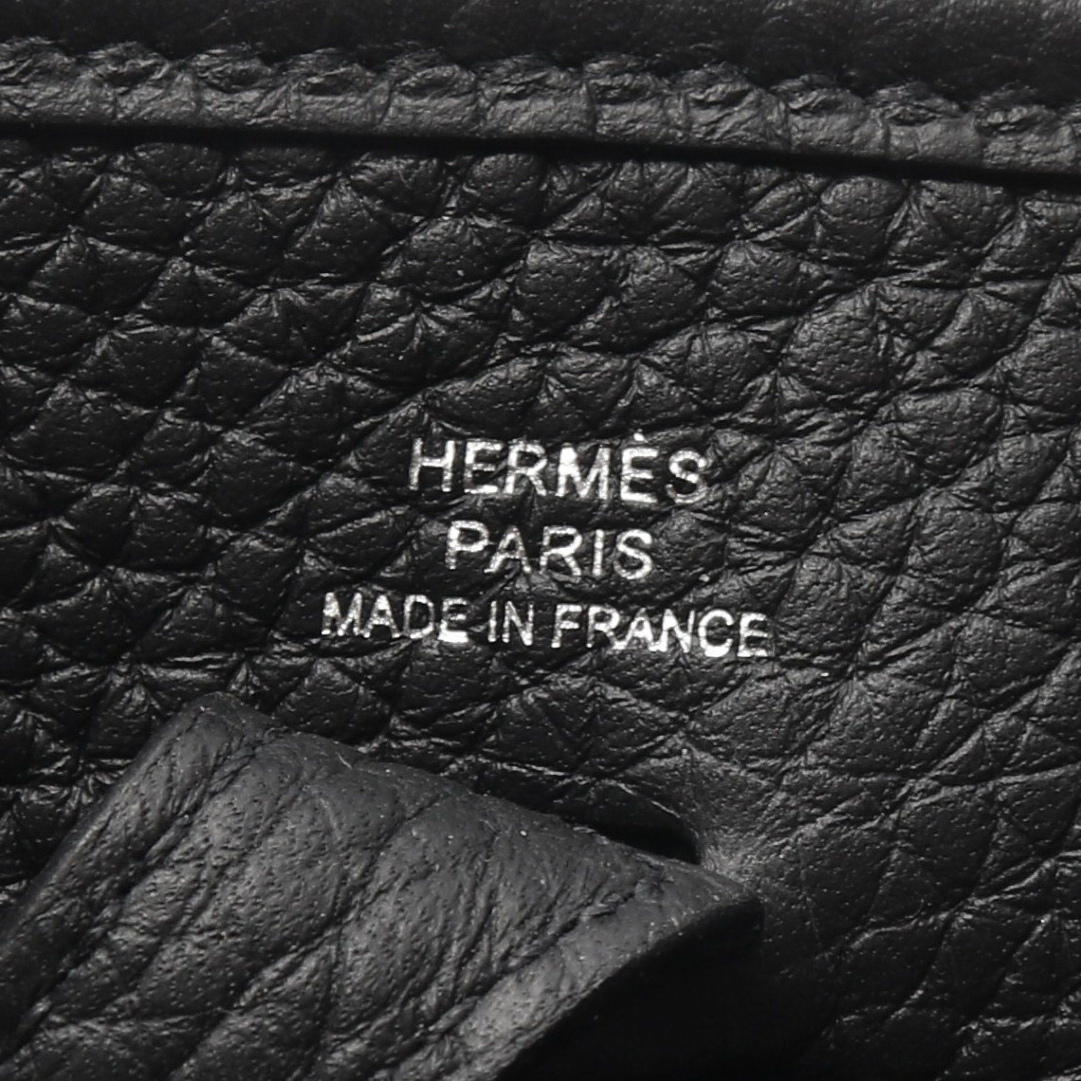 Hermes Hermes Evelyn Tpm Shoulder Bag Clemence Leather Black Silver Hardware Double Engraved Size ONE SIZE - 4 Thumbnail