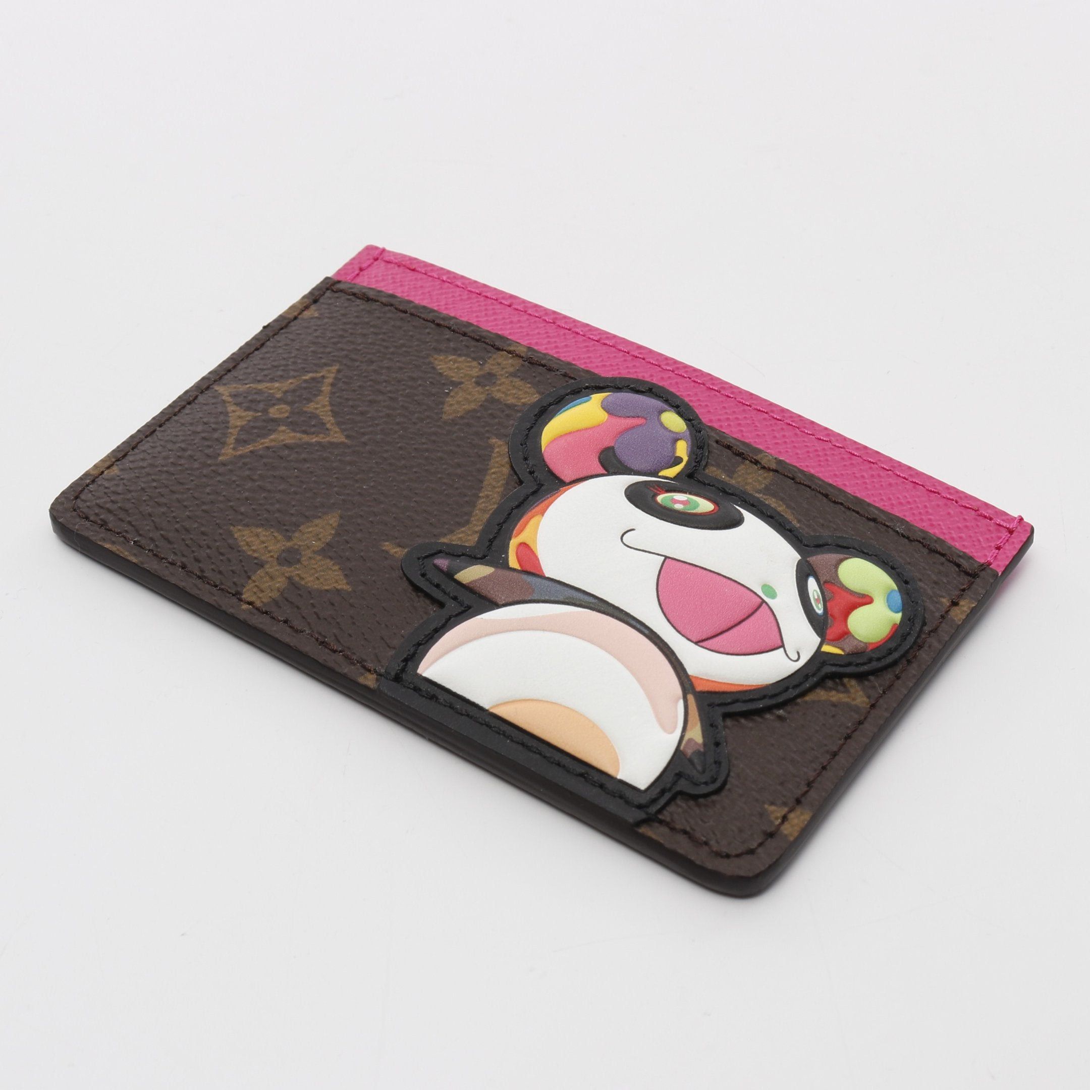 Louis Vuitton Louis Vuitton Lv * Tm Card Case Porto Cult Sampur Brown Collaboration With Takashi Murakami Size ONE SIZE - 5 Thumbnail