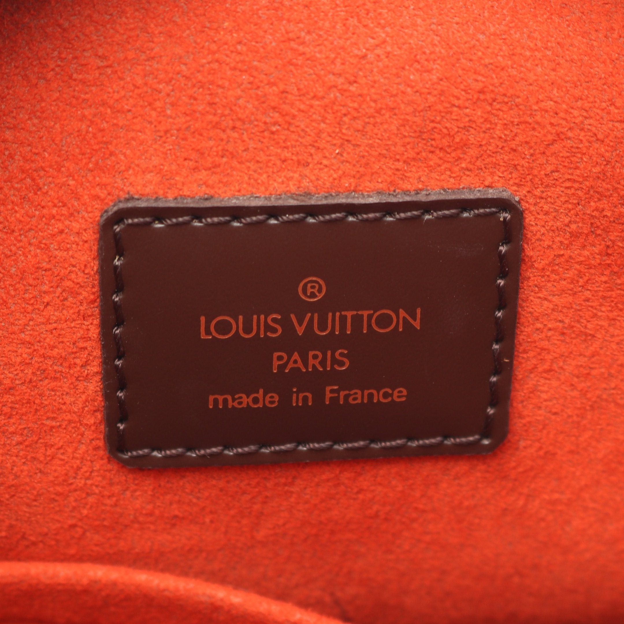 Louis Vuitton Louis Vuitton Saria Horizontal Damier Ebene Handbag Leather Brown Size ONE SIZE - 4 Thumbnail
