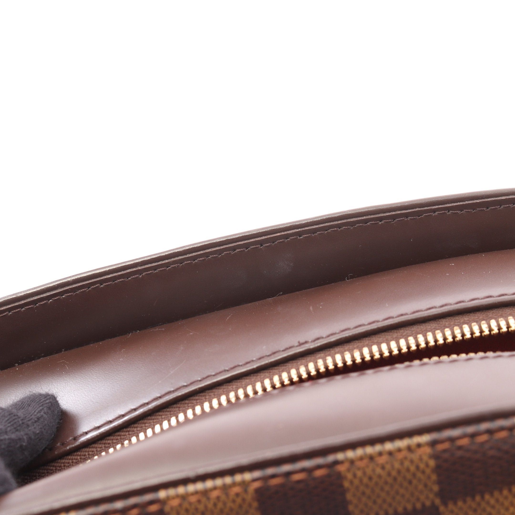 Louis Vuitton Louis Vuitton Saria Horizontal Damier Ebene Handbag Leather Brown Size ONE SIZE - 8 Thumbnail