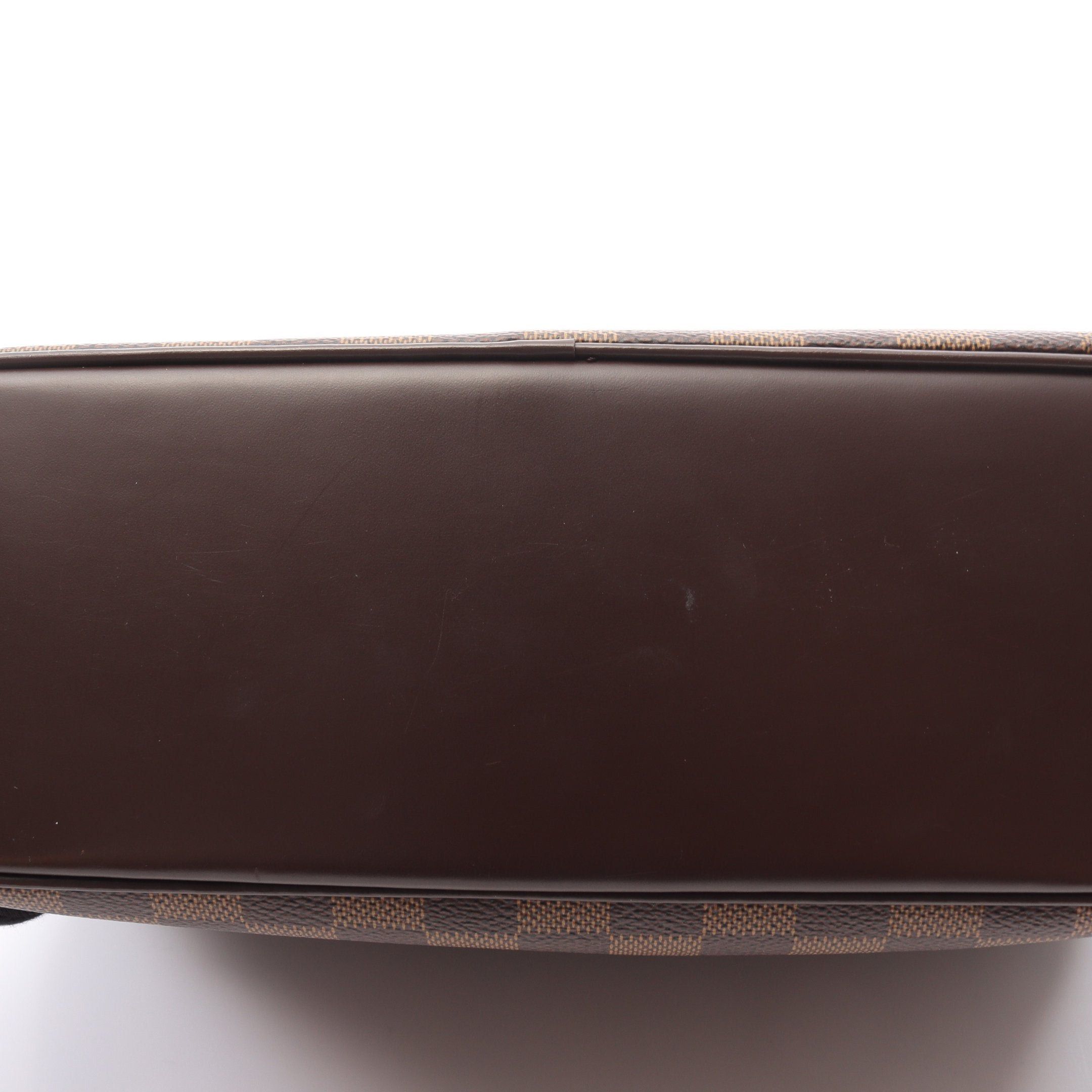 Louis Vuitton Louis Vuitton Saria Horizontal Damier Ebene Handbag Leather Brown Size ONE SIZE - 11 Thumbnail
