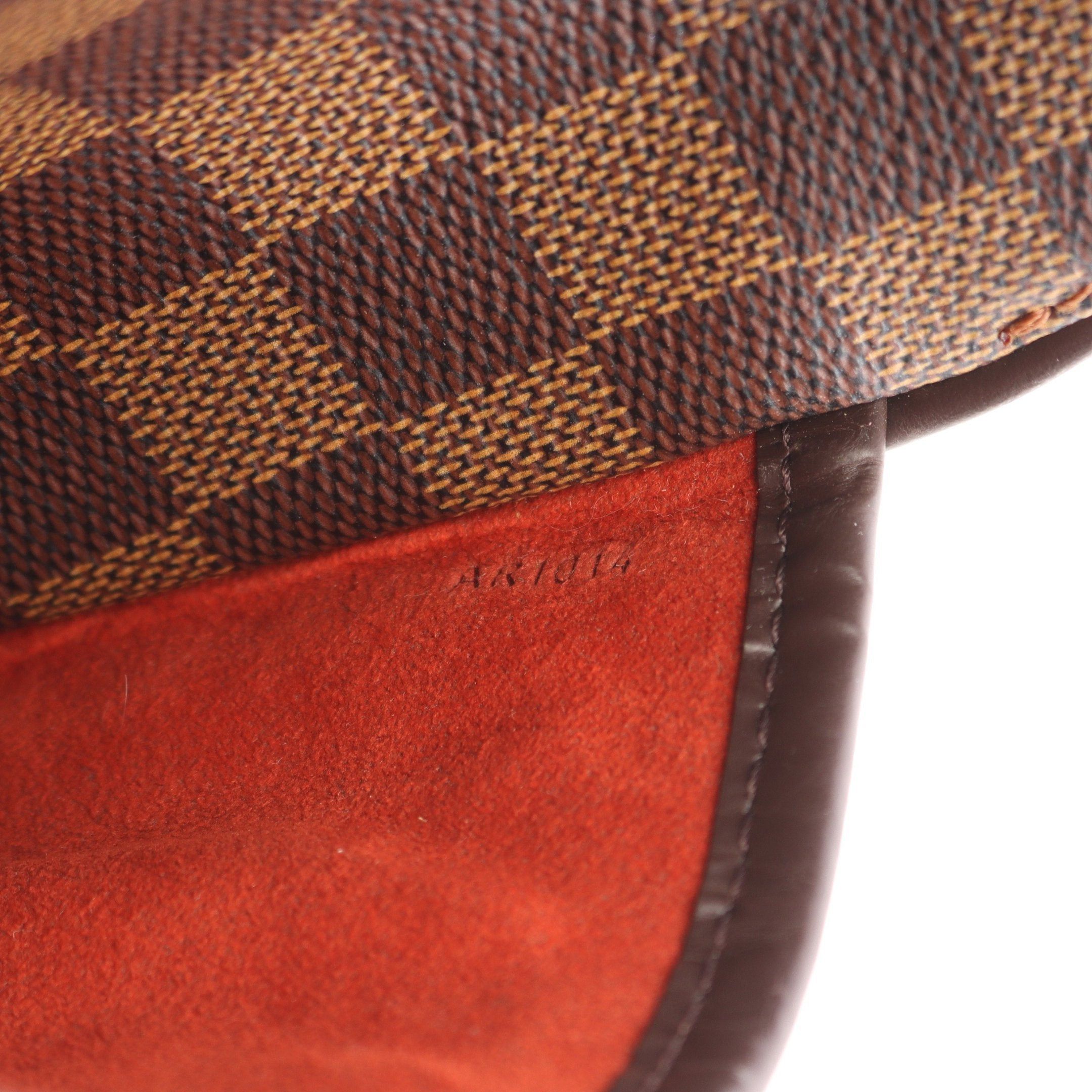 Louis Vuitton Louis Vuitton Saria Horizontal Damier Ebene Handbag Leather Brown Size ONE SIZE - 5 Thumbnail