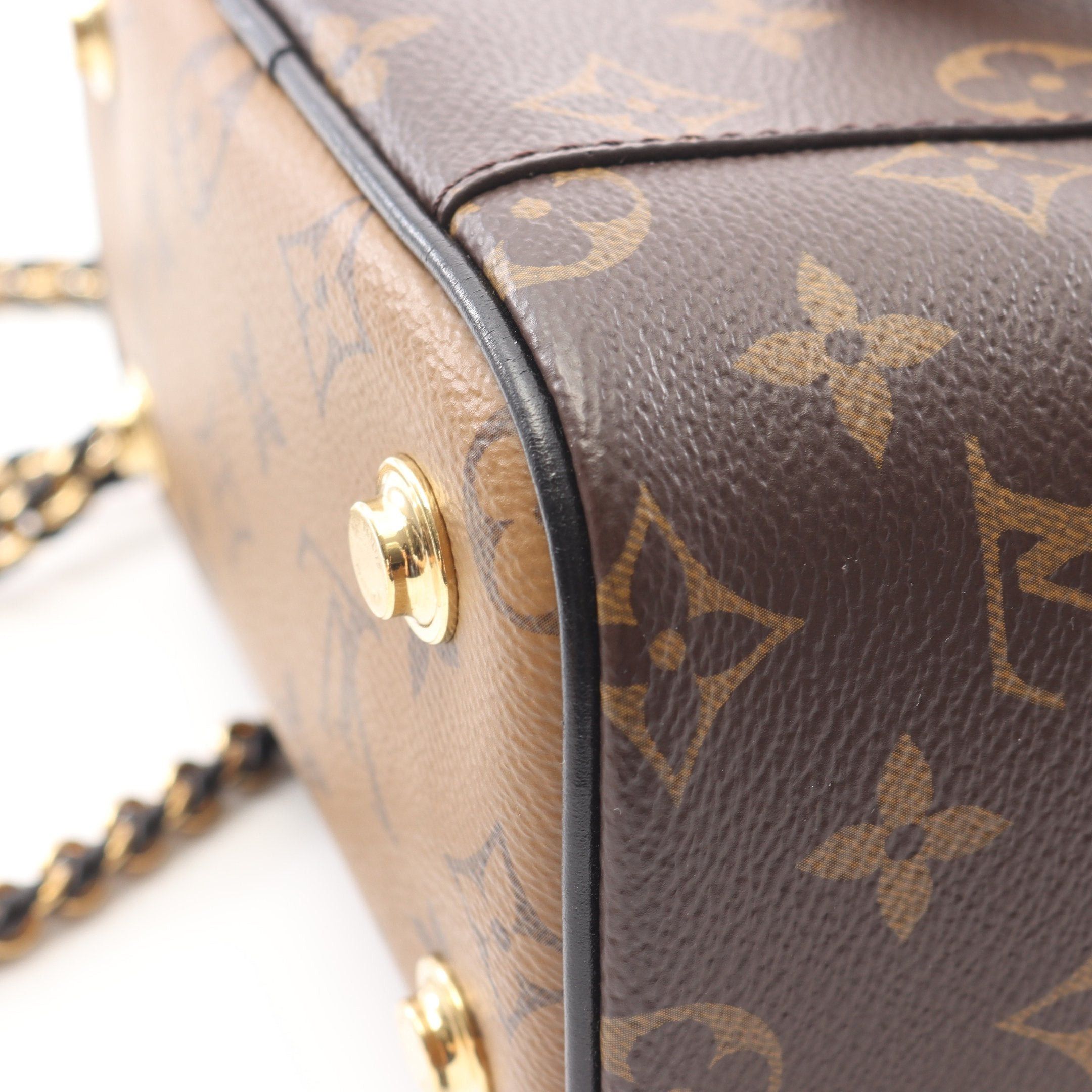 Louis Vuitton Louis Vuitton Vanity Nv Pm Monogram Reverse Handbag Bag Leather Brown Black Size ONE SIZE - 9 Thumbnail