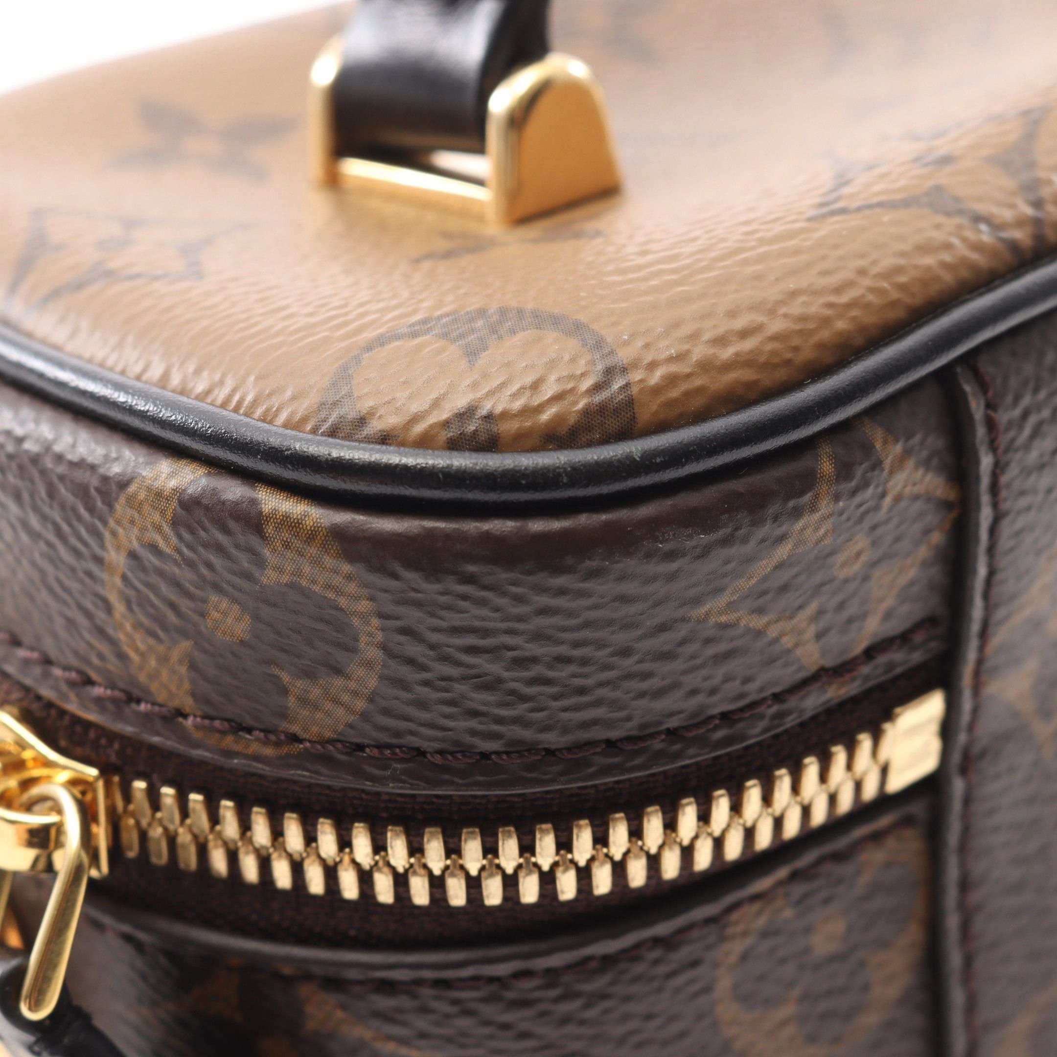 Louis Vuitton Louis Vuitton Vanity Nv Pm Monogram Reverse Handbag Bag Leather Brown Black Size ONE SIZE - 7 Thumbnail