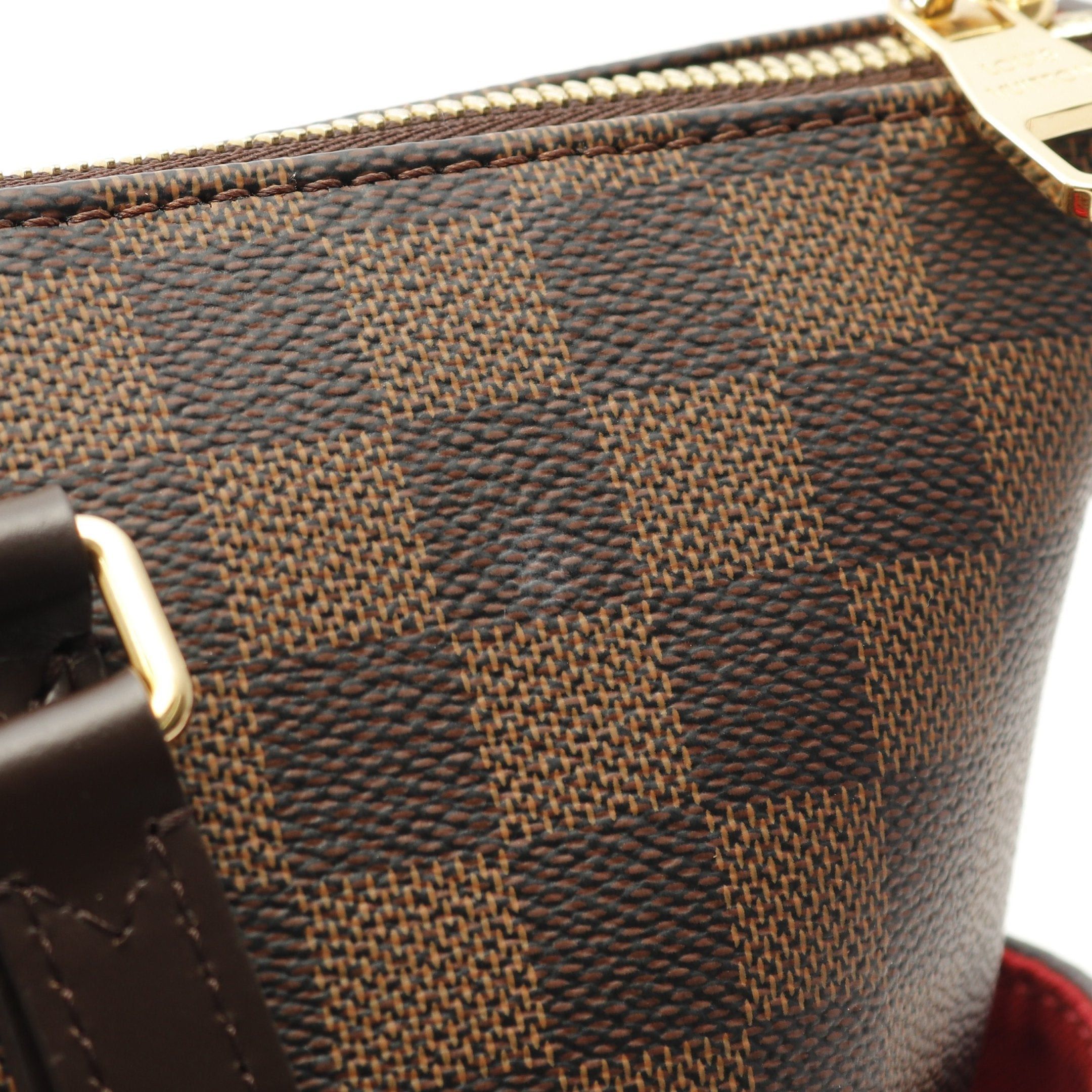 Louis Vuitton Louis Vuitton Totally Mm Damier Ebene Shoulder Bag Tote Leather Brown Size ONE SIZE - 9 Thumbnail