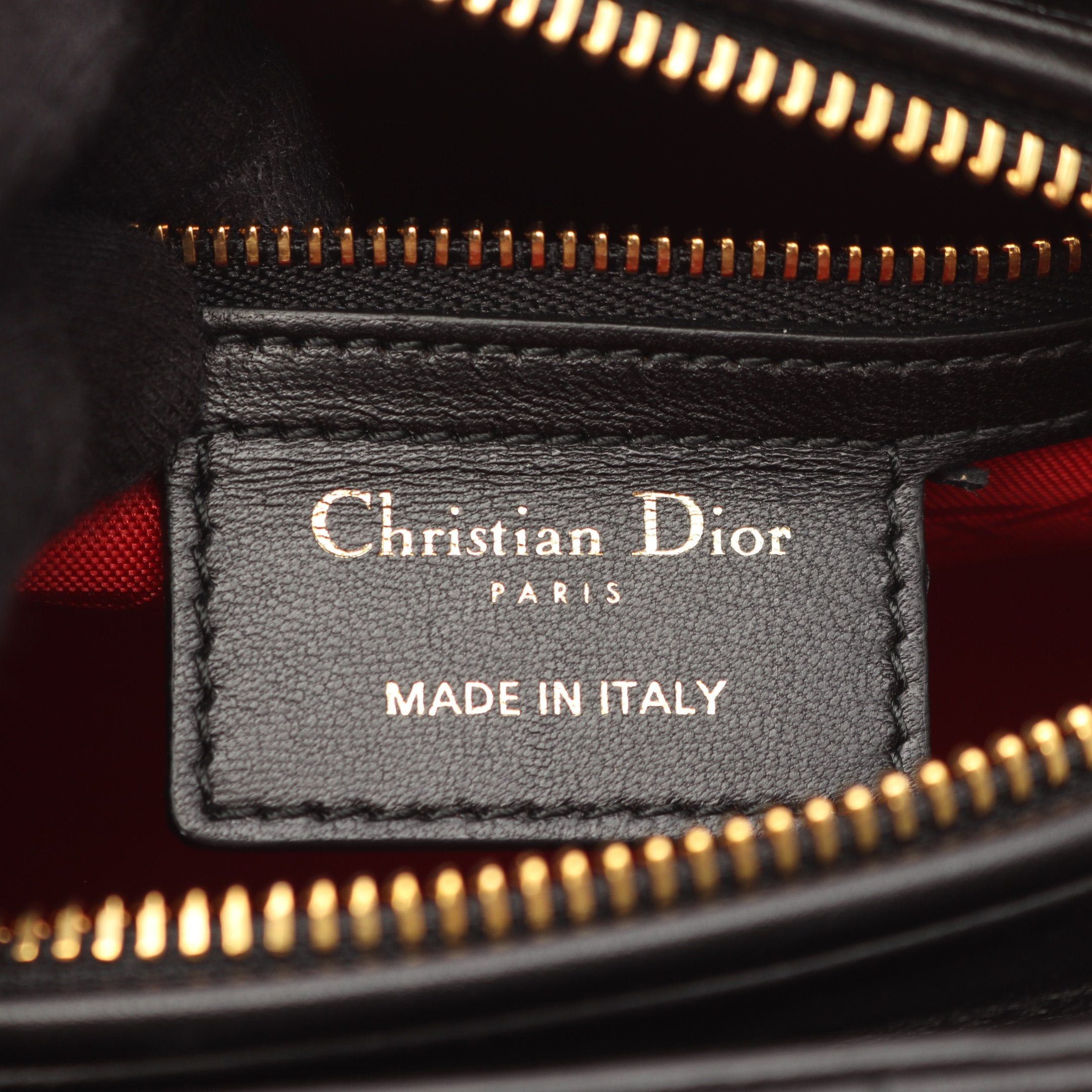 Dior Dior Lady Dior Canage Handbag Leather Black Size ONE SIZE - 4 Thumbnail