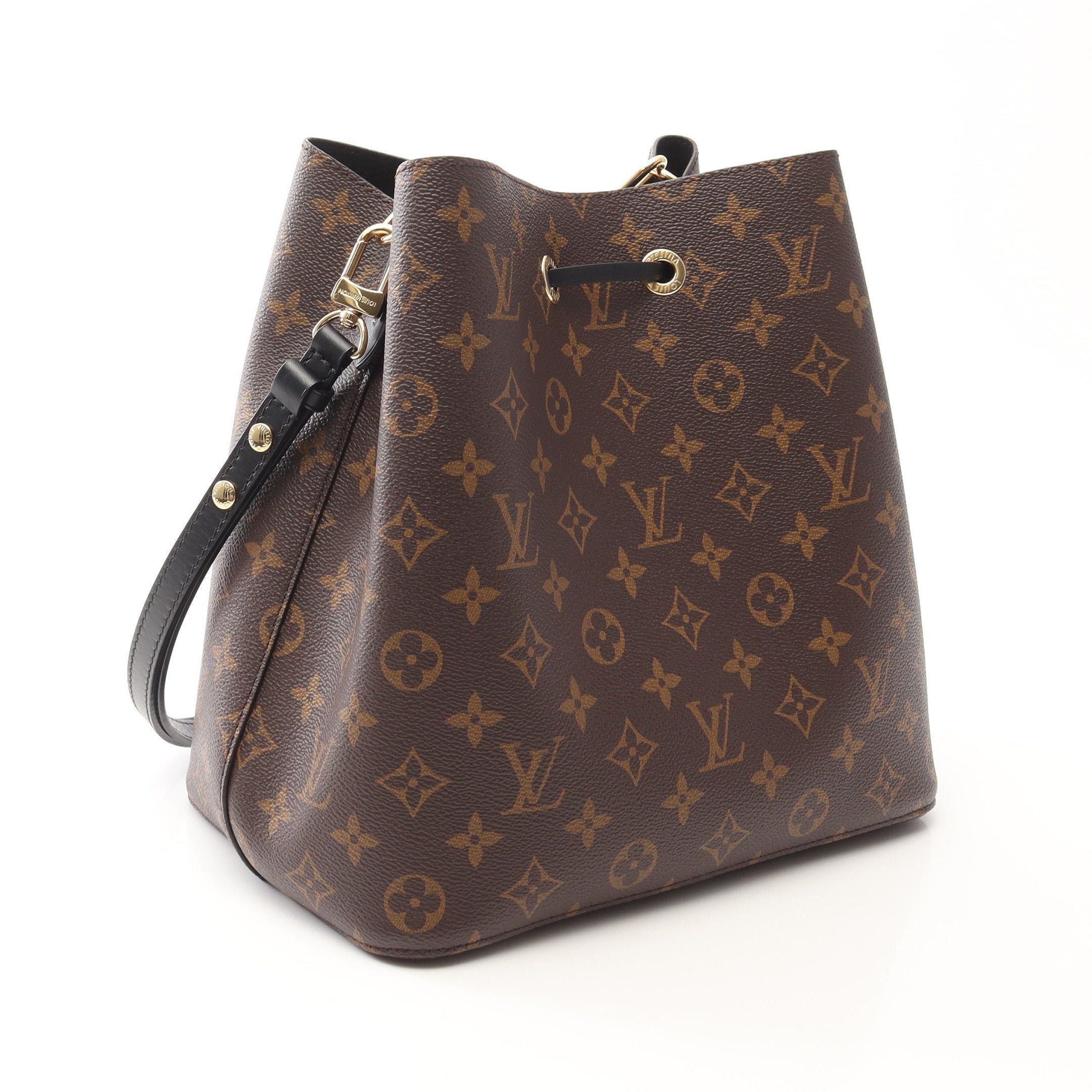 Louis Vuitton Louis Vuitton Neo Noe Monogram Noir Shoulder Bag Leather Brown Black Size ONE SIZE - 2 Thumbnail