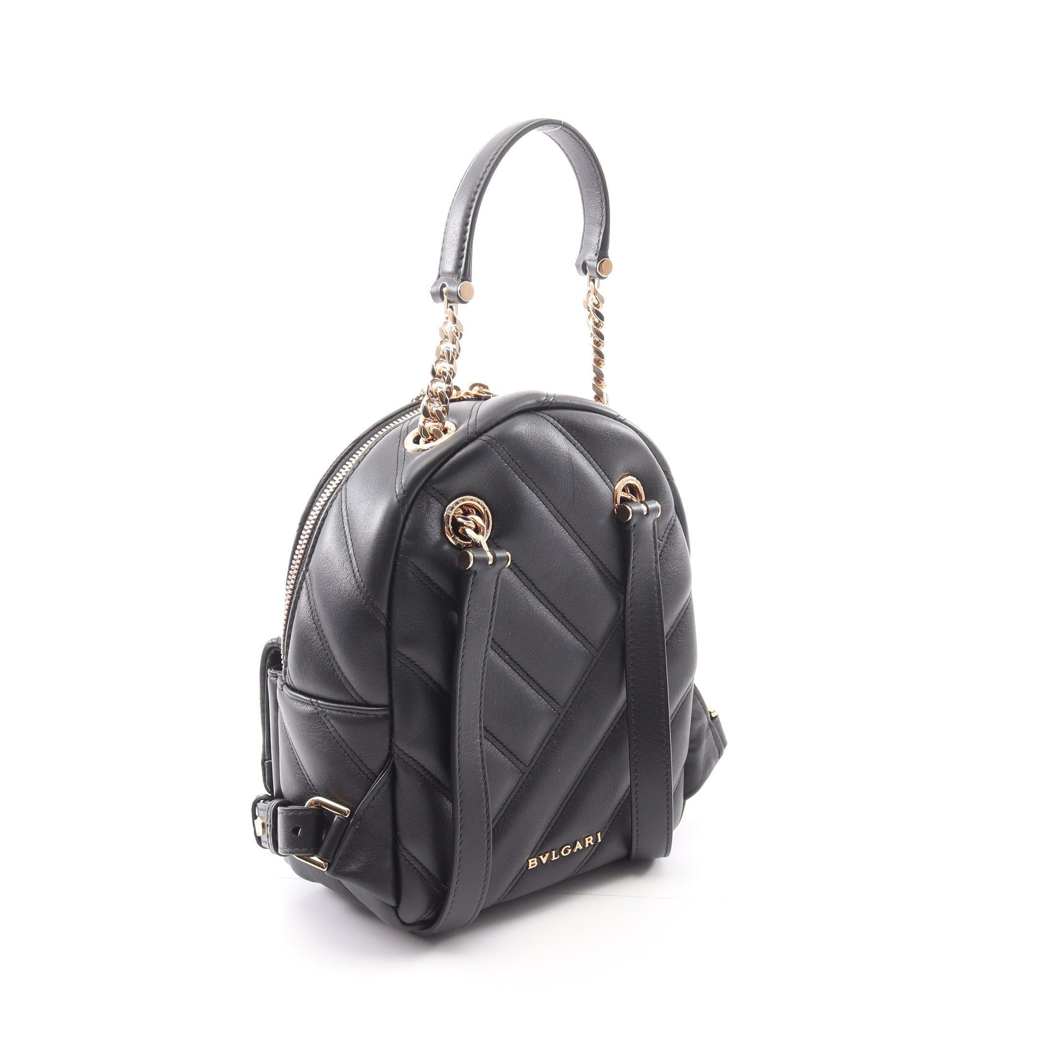 Bvlgari Bvlgari Serpenti Cabochon Chain Backpack Rucksack Leather Black Size ONE SIZE - 2 Thumbnail